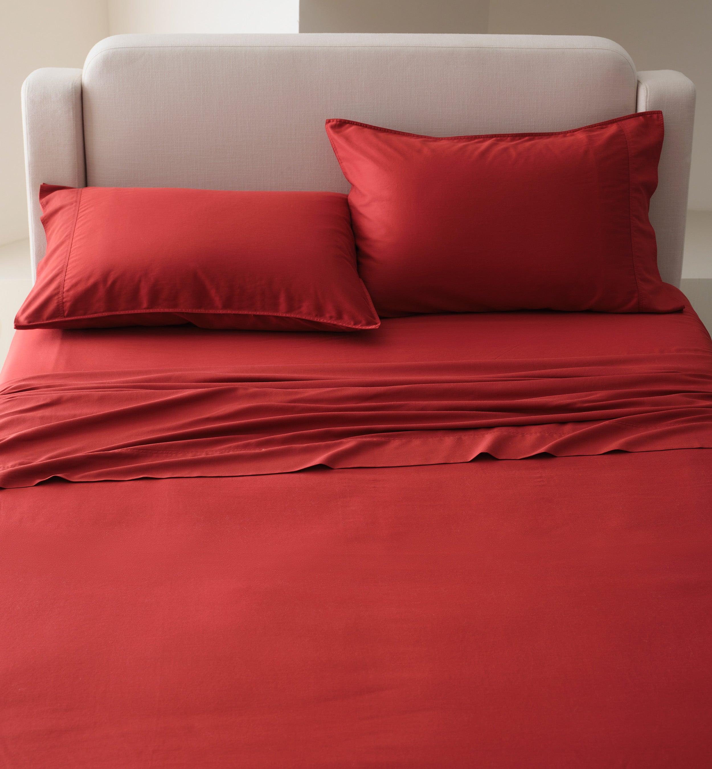 Cotton TENCEL™ Sateen Sheet Set - Double Stitch By Bedsure