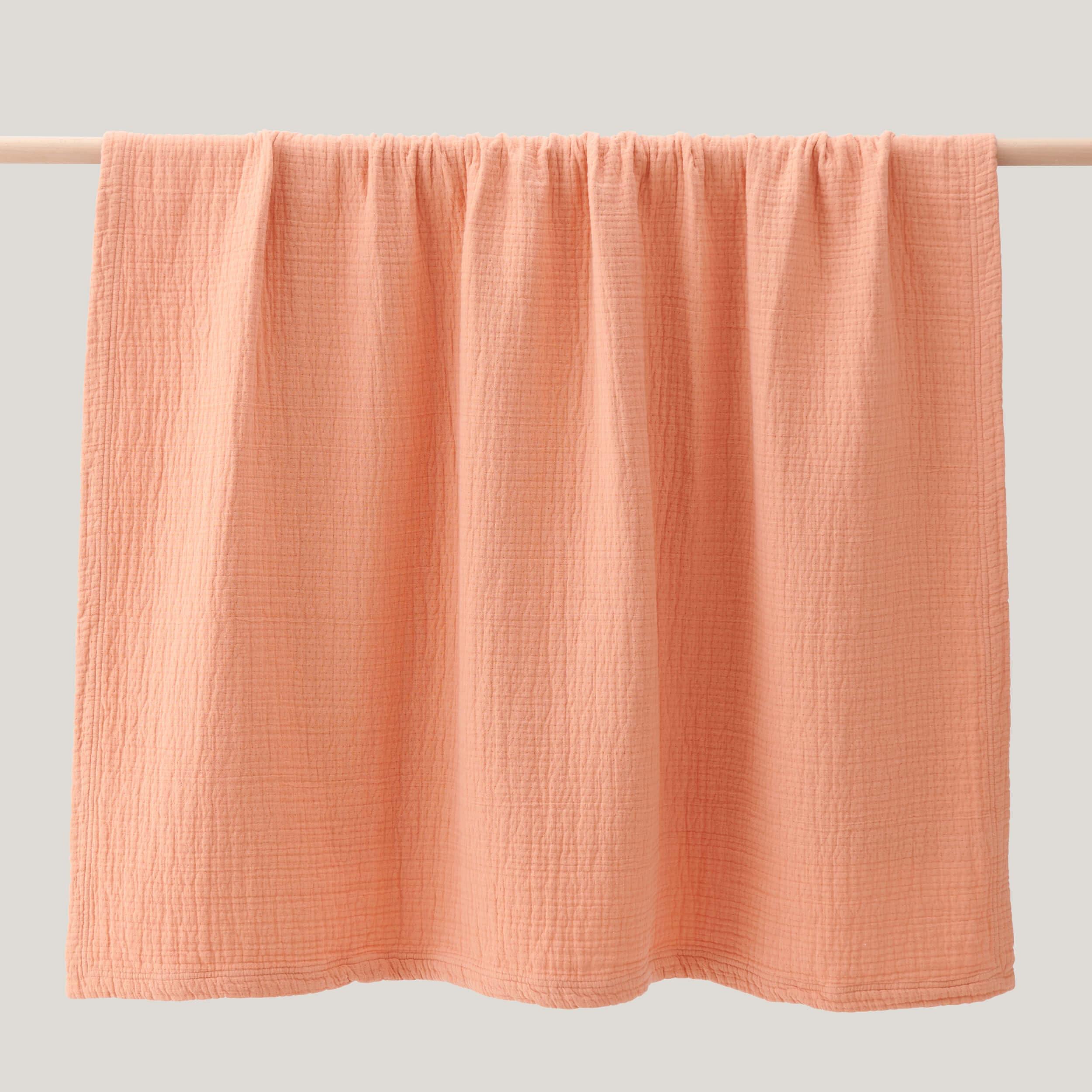 Linen Cotton Throw Blanket - Double Stitch By Bedsure