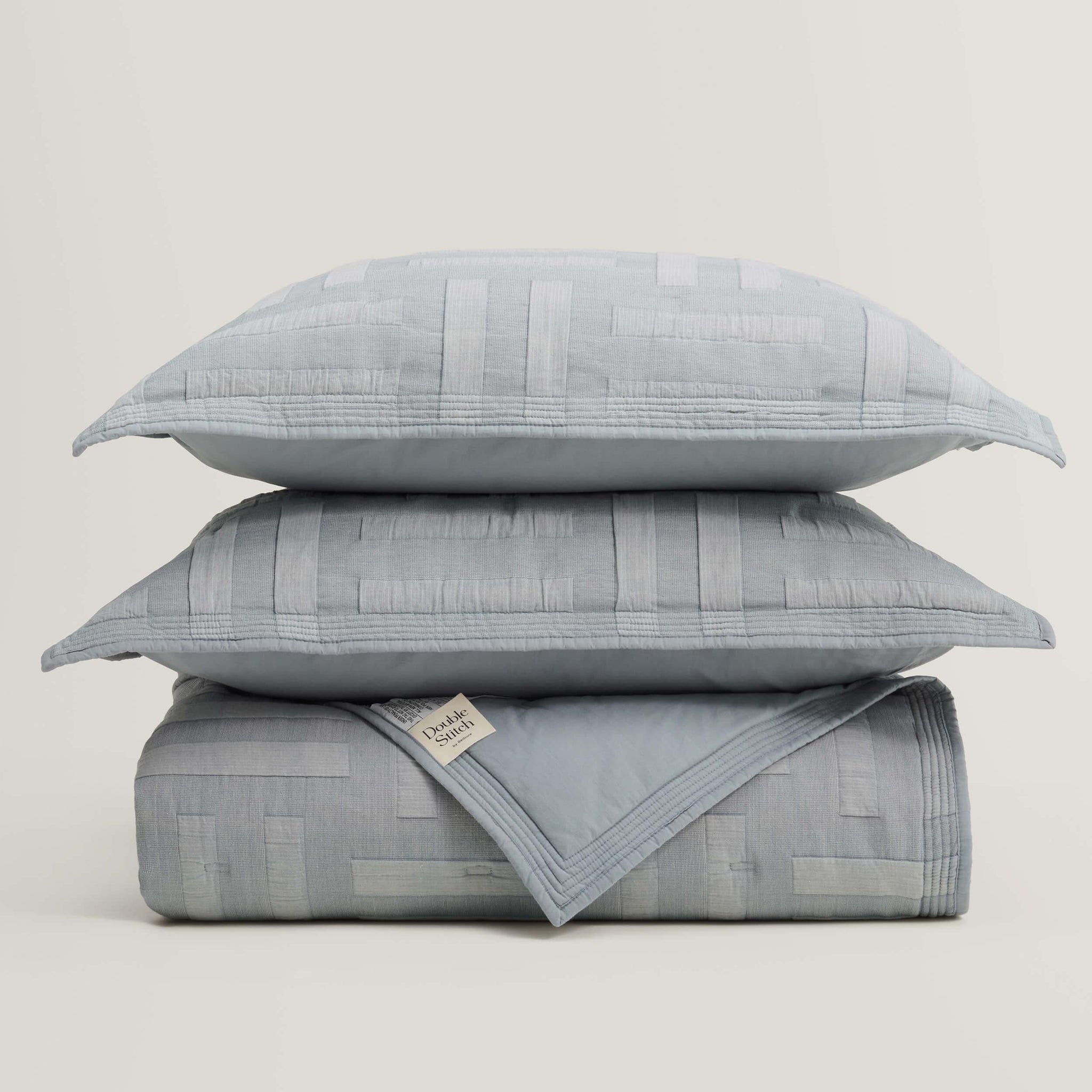 Cotton Jacquard Quilt Set Double Stitch by Bedsure