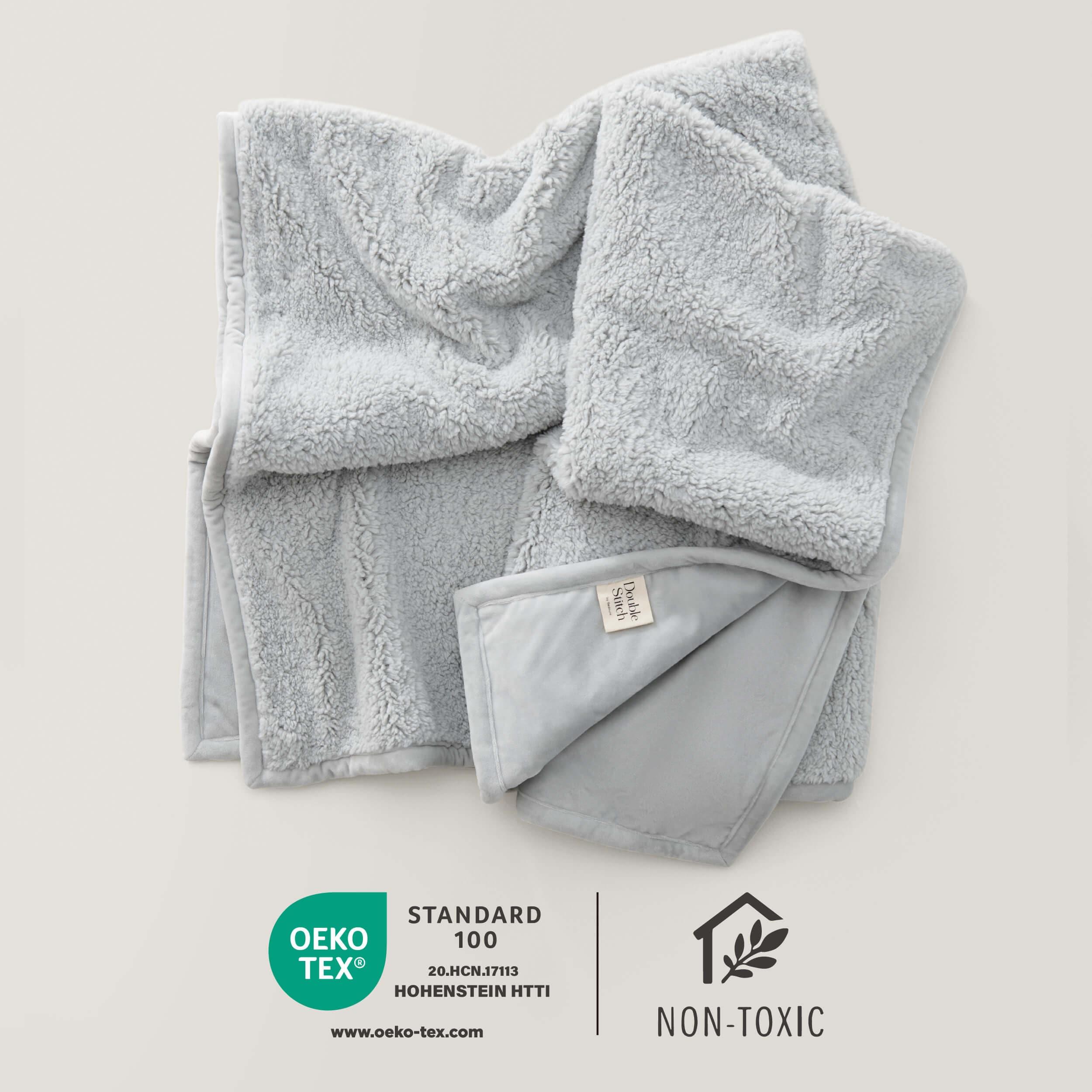 Faux Fur Shearling Throw Blanket - Double Stitch By Bedsure