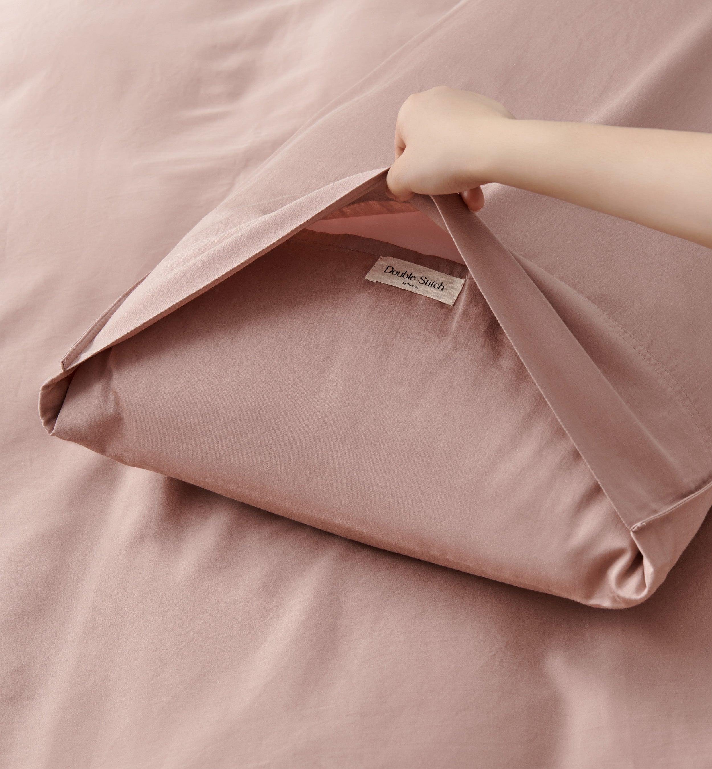 Cotton TENCEL™ Sateen Pillowcases - Double Stitch By Bedsure
