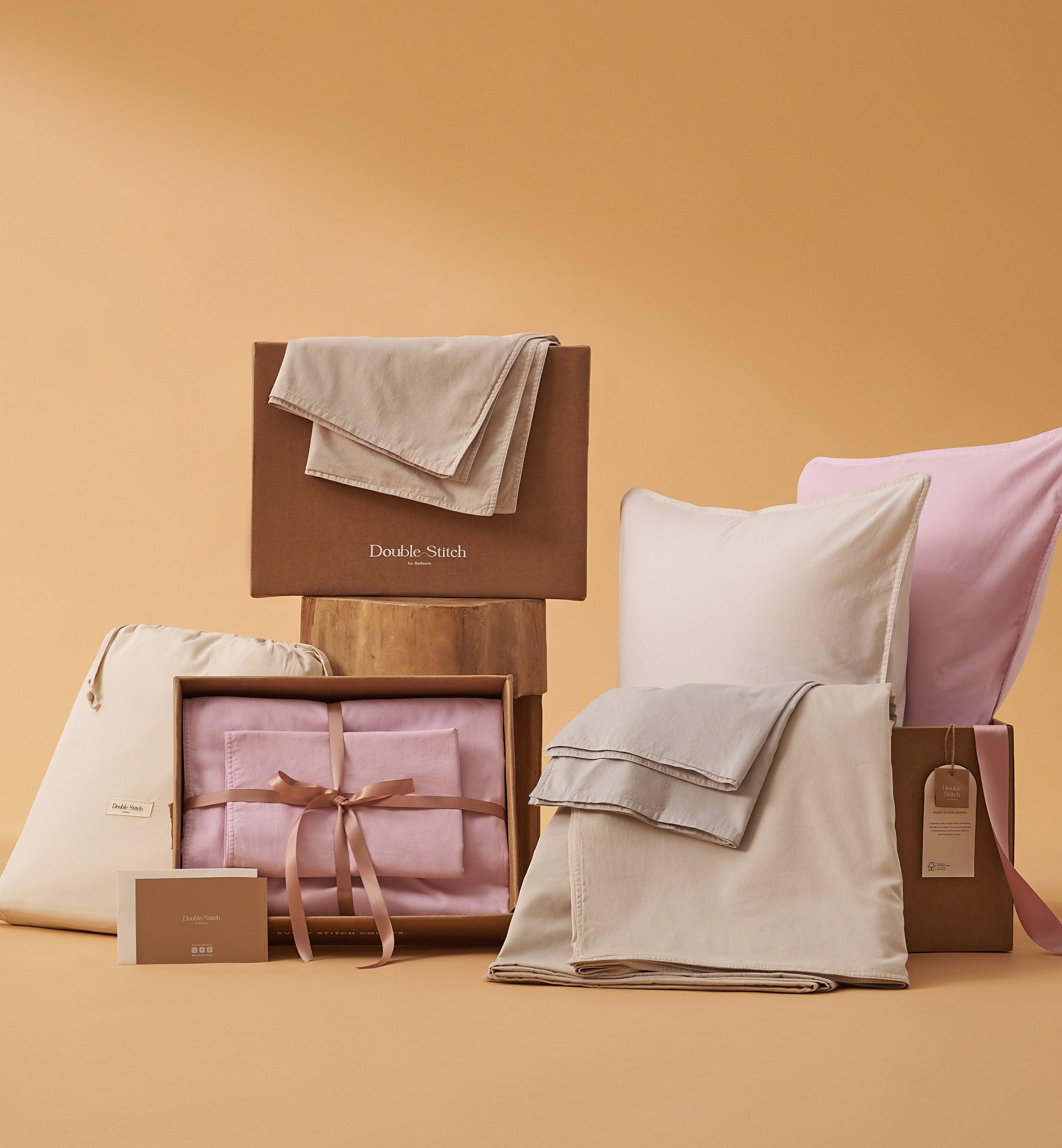 Organic Cotton Duvet Cover Set - Double Stitch By Bedsure
