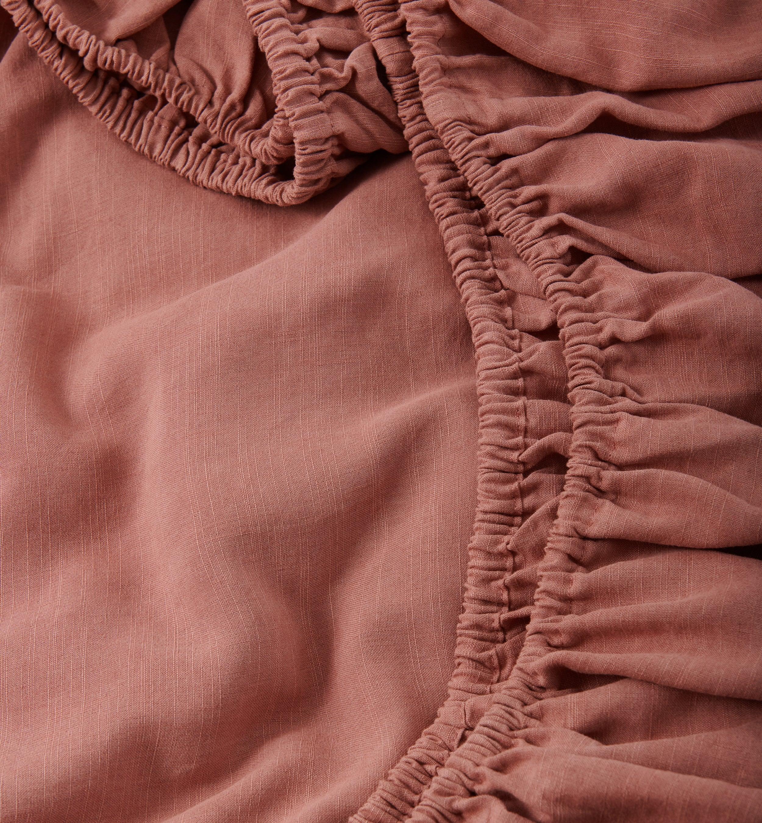 Linen TENCEL™ Lyocell Fitted Sheet - Double Stitch By Bedsure