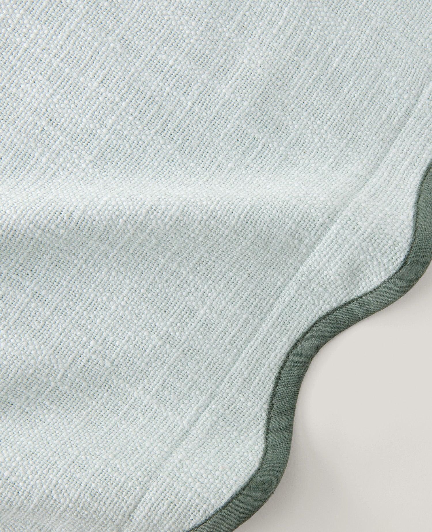 Cotton Scalloped Throw Pillow Cover - Double Stitch By Bedsure