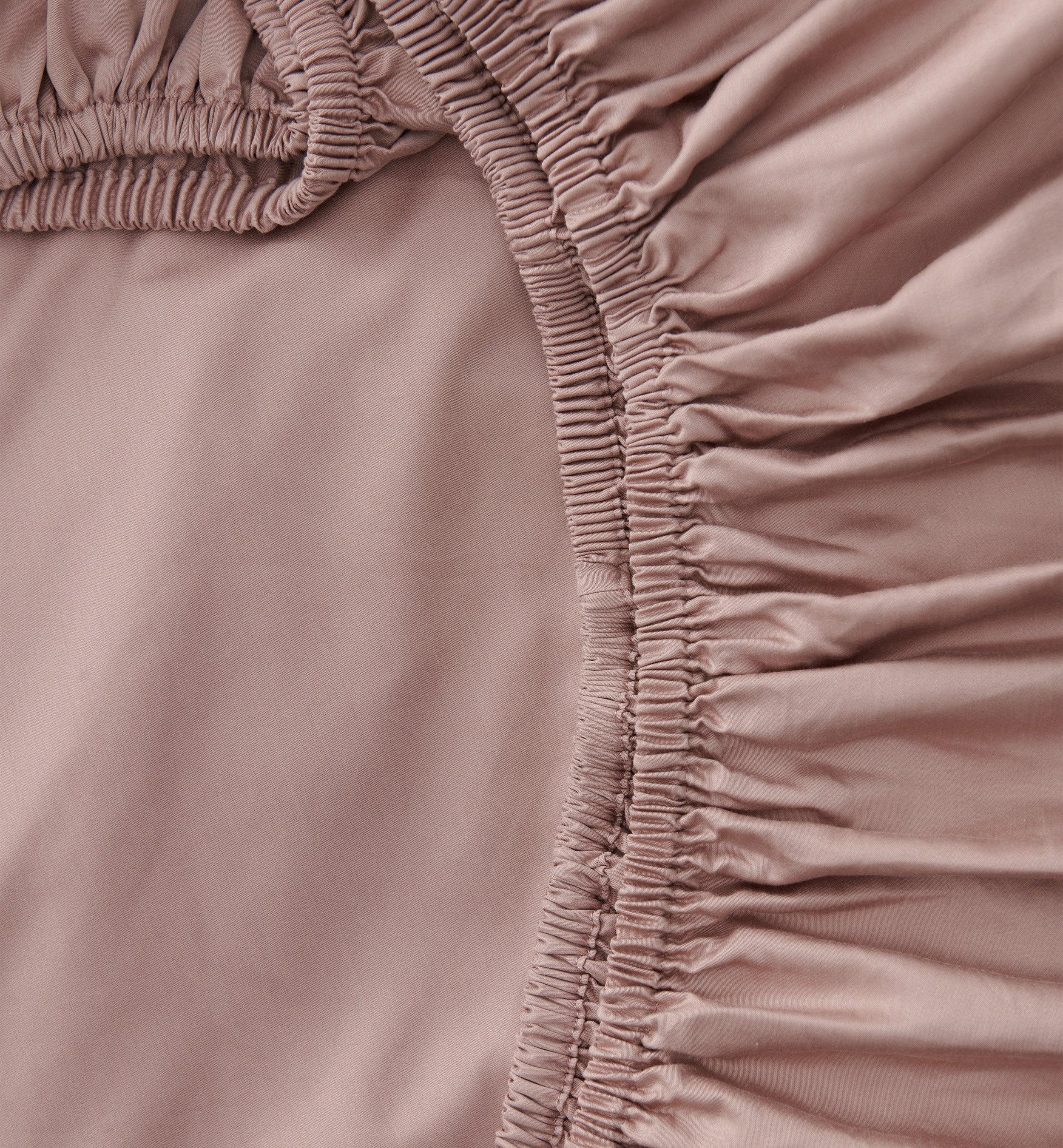 Cotton TENCEL™ Sateen Fitted Sheet - Double Stitch By Bedsure