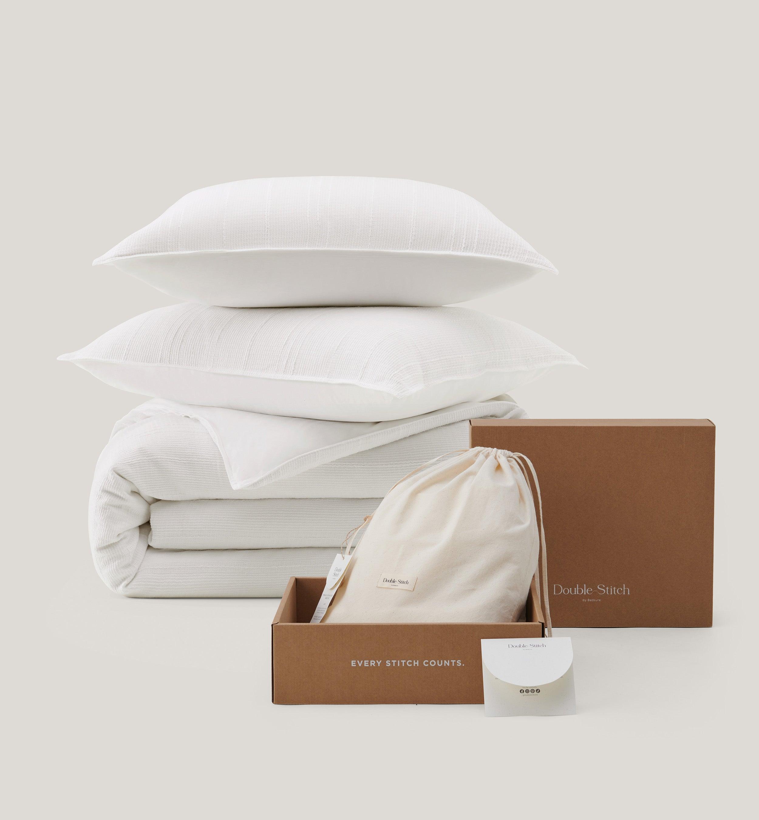 Striped Cotton TENCEL™ Lyocell Duvet Cover Set