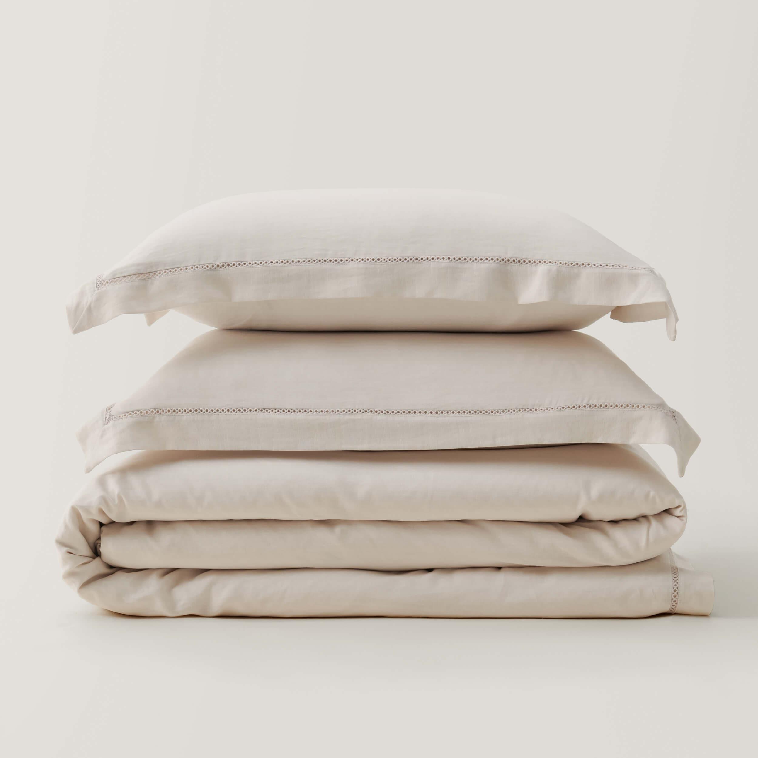 Linen TENCEL™ Lyocell Duvet Cover Set - Double Stitch By Bedsure
