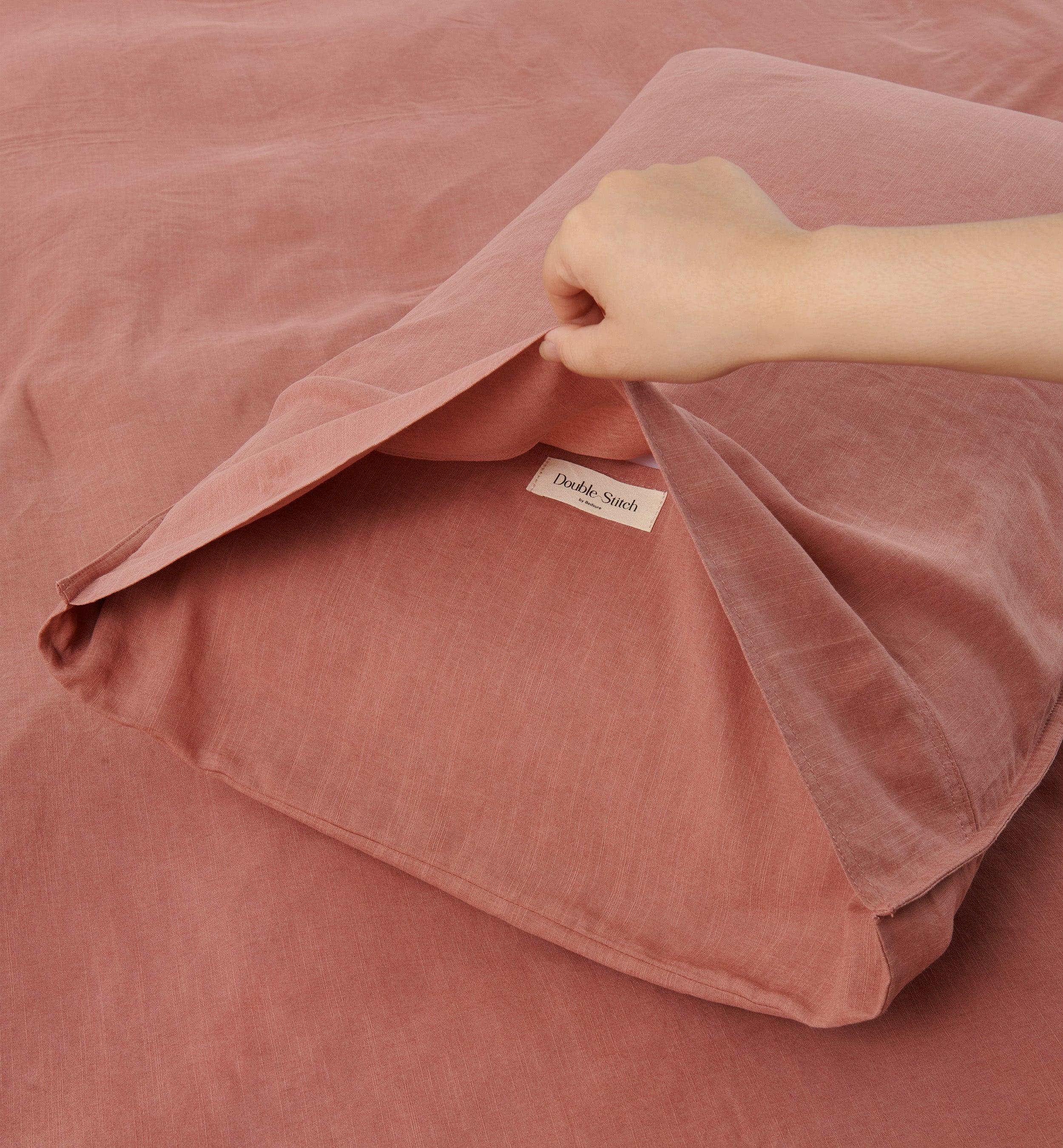 Linen TENCEL™ Lyocell Pillowcases - Double Stitch By Bedsure