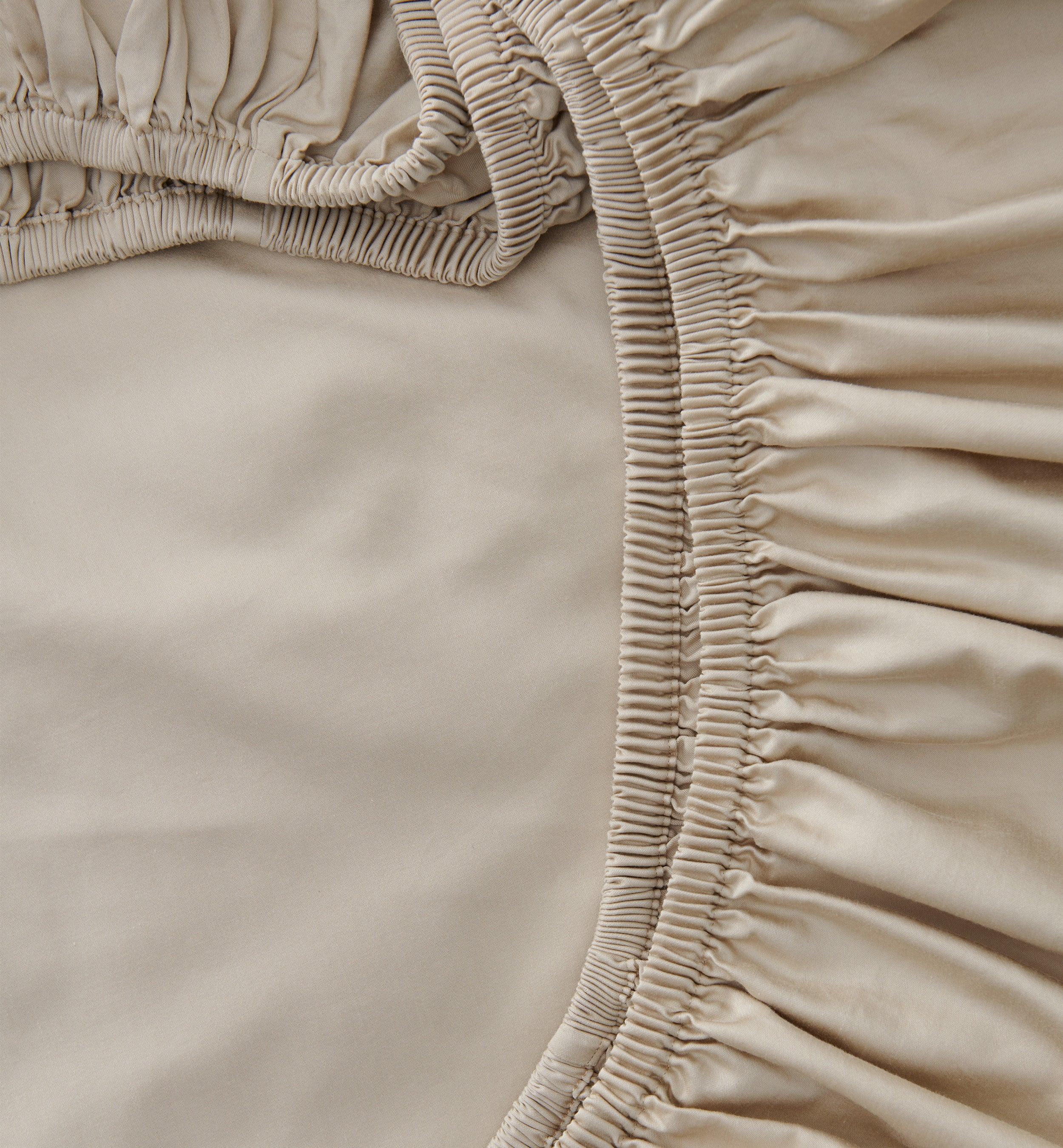 Cotton TENCEL™ Sateen Fitted Sheet - Double Stitch By Bedsure
