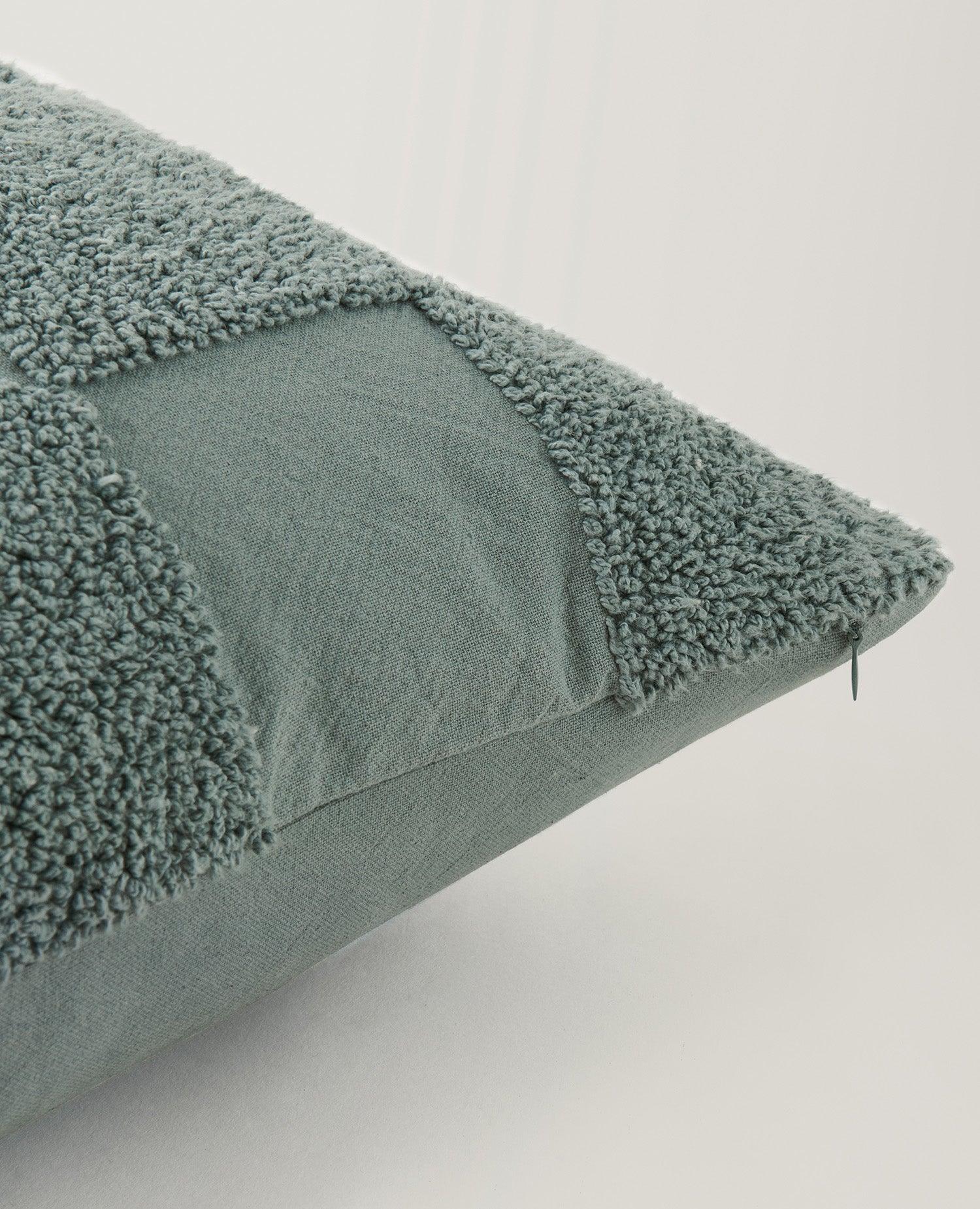Tufted Checkered Cotton Throw Pillow Cover - Double Stitch By Bedsure