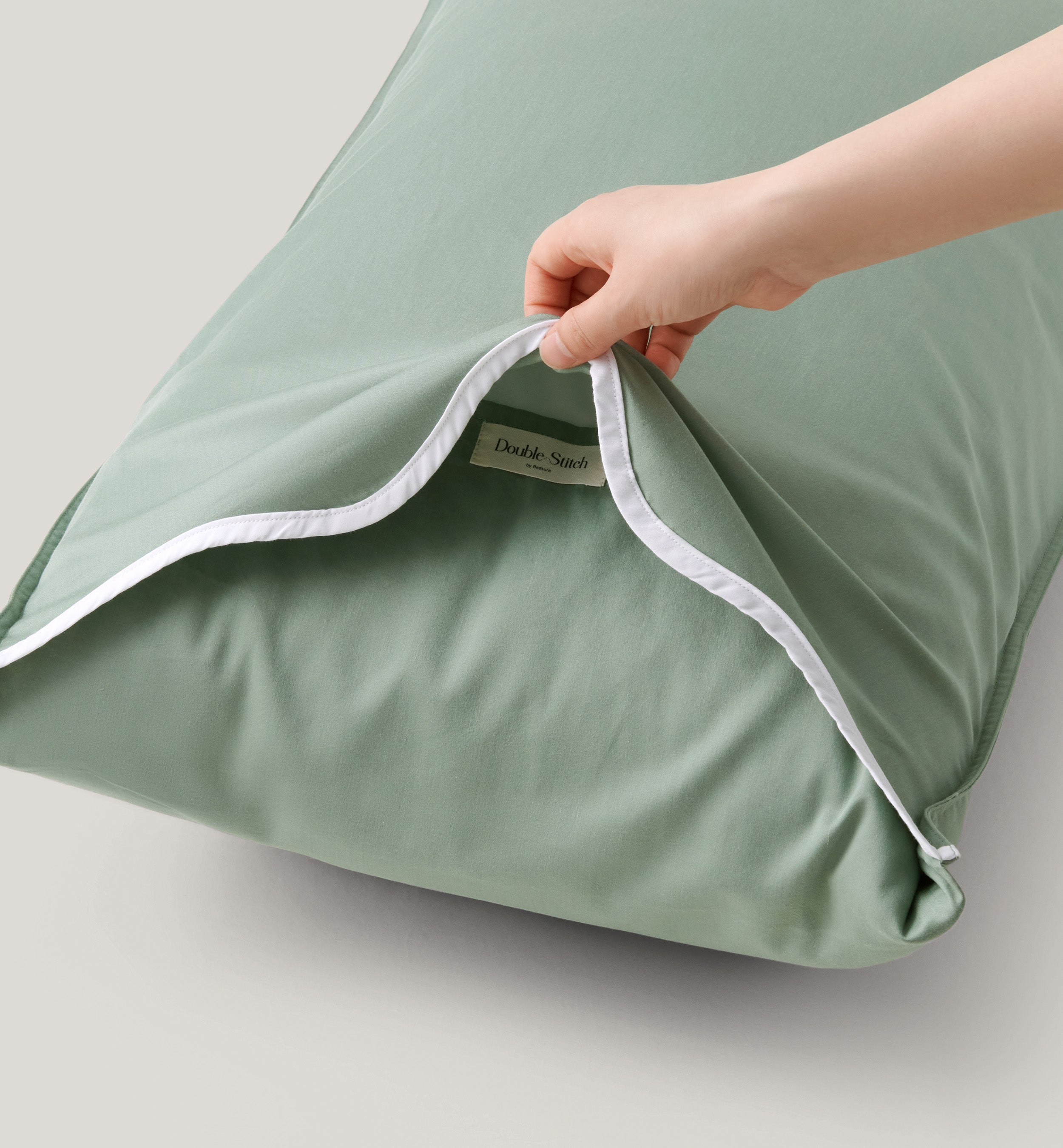 Cotton TENCEL™ Scalloped Pillowcases - Double Stitch By Bedsure