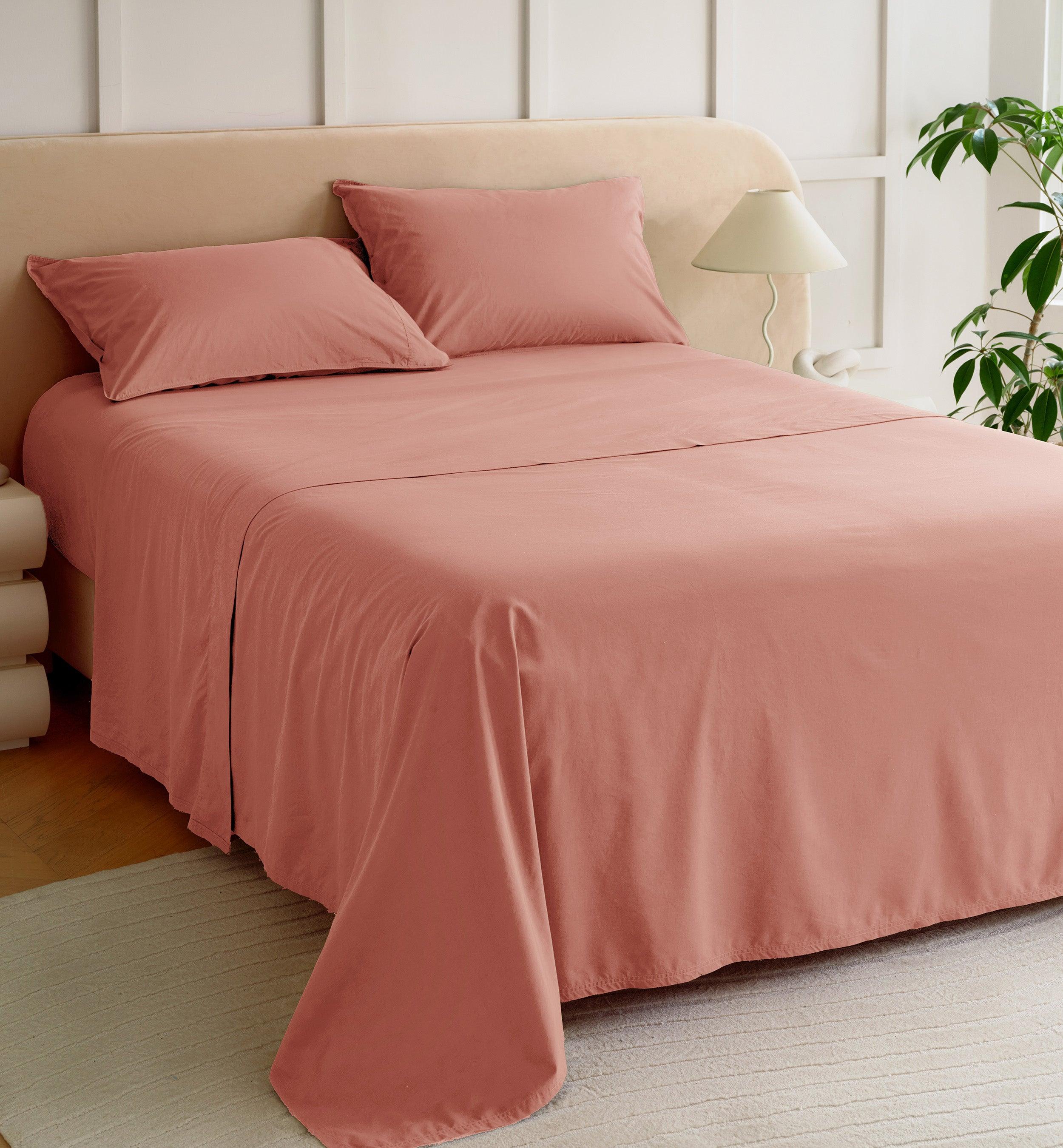 Perfect Blend 6535 Cotton TENCEL™ Percale Sheet Set - Double Stitch By Bedsure