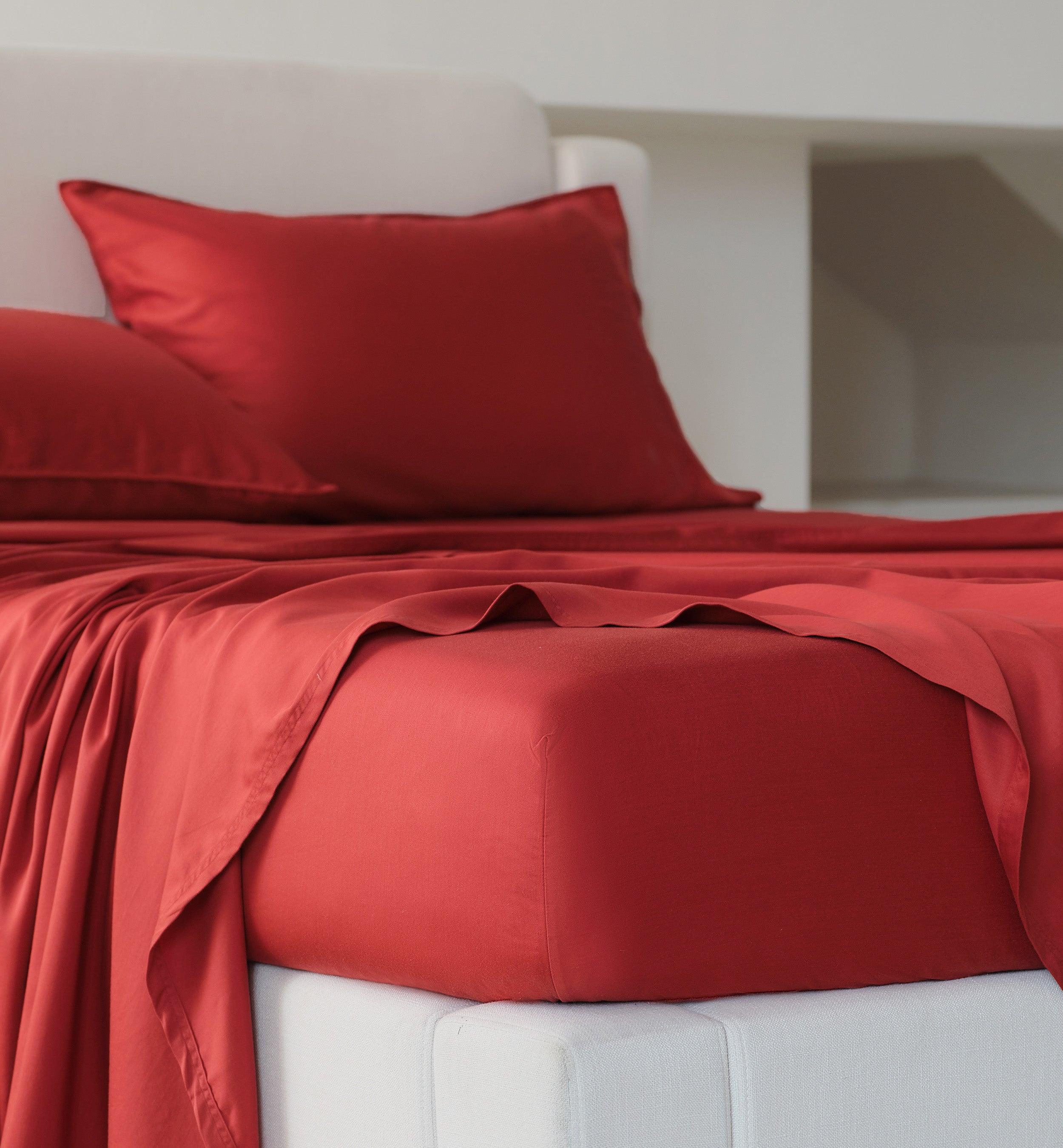 Cotton TENCEL™ Sateen Sheet Set - Double Stitch By Bedsure