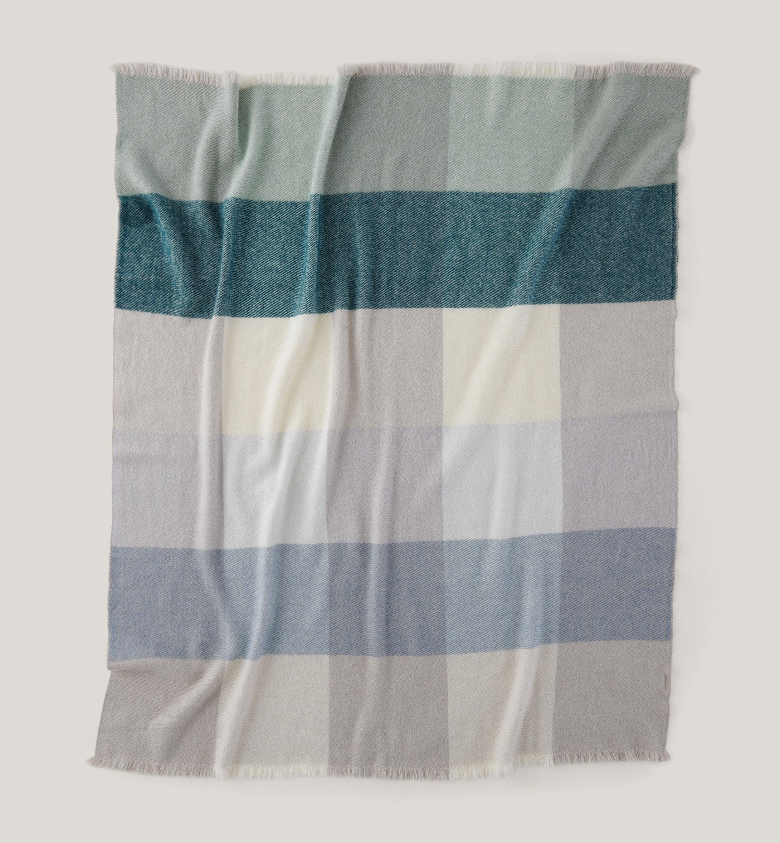 Alpaca-Wool Plaid Throw Blanket - Double Stitch By Bedsure