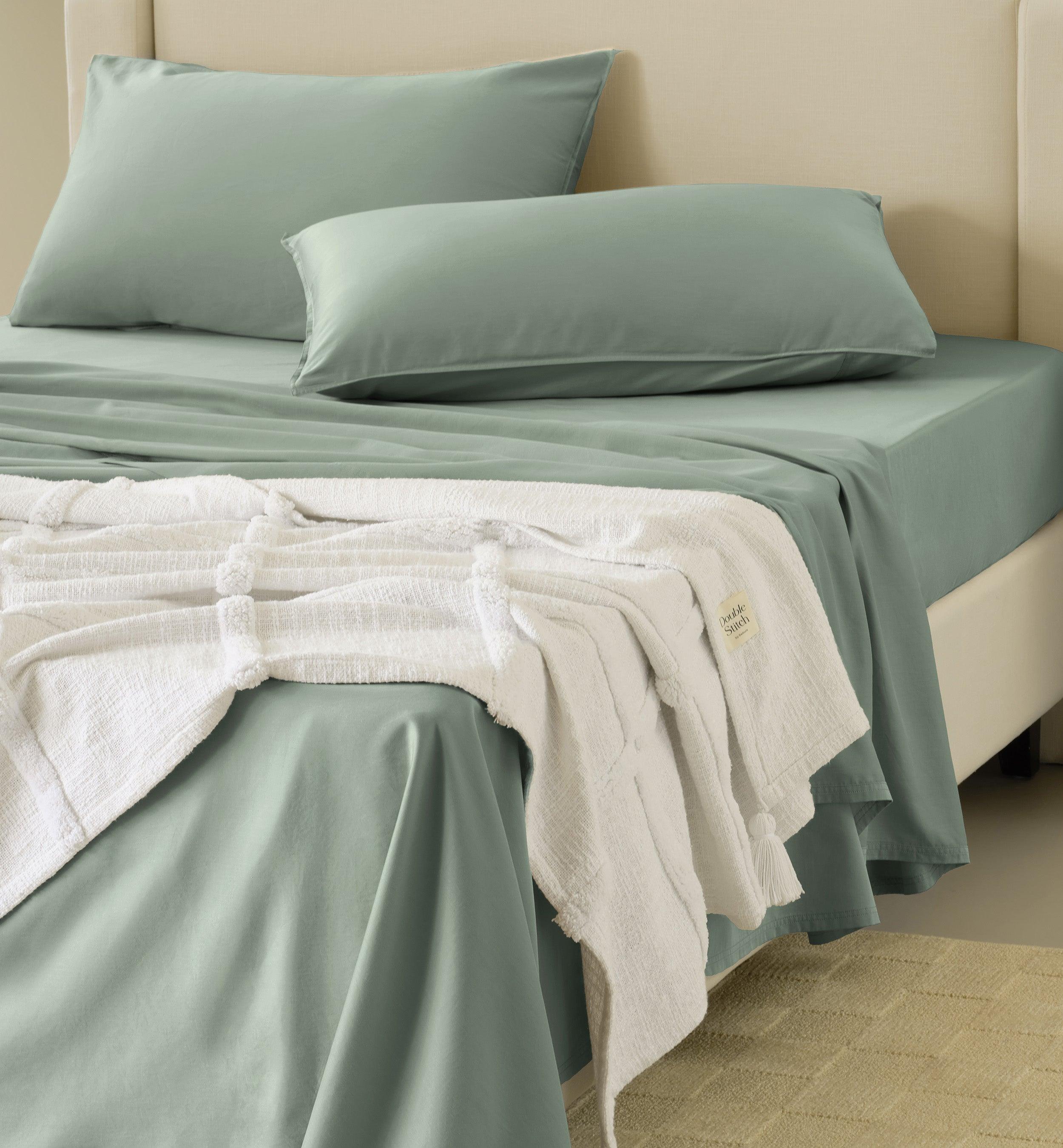 Cotton TENCEL™ Sateen Sheet Set - Double Stitch By Bedsure
