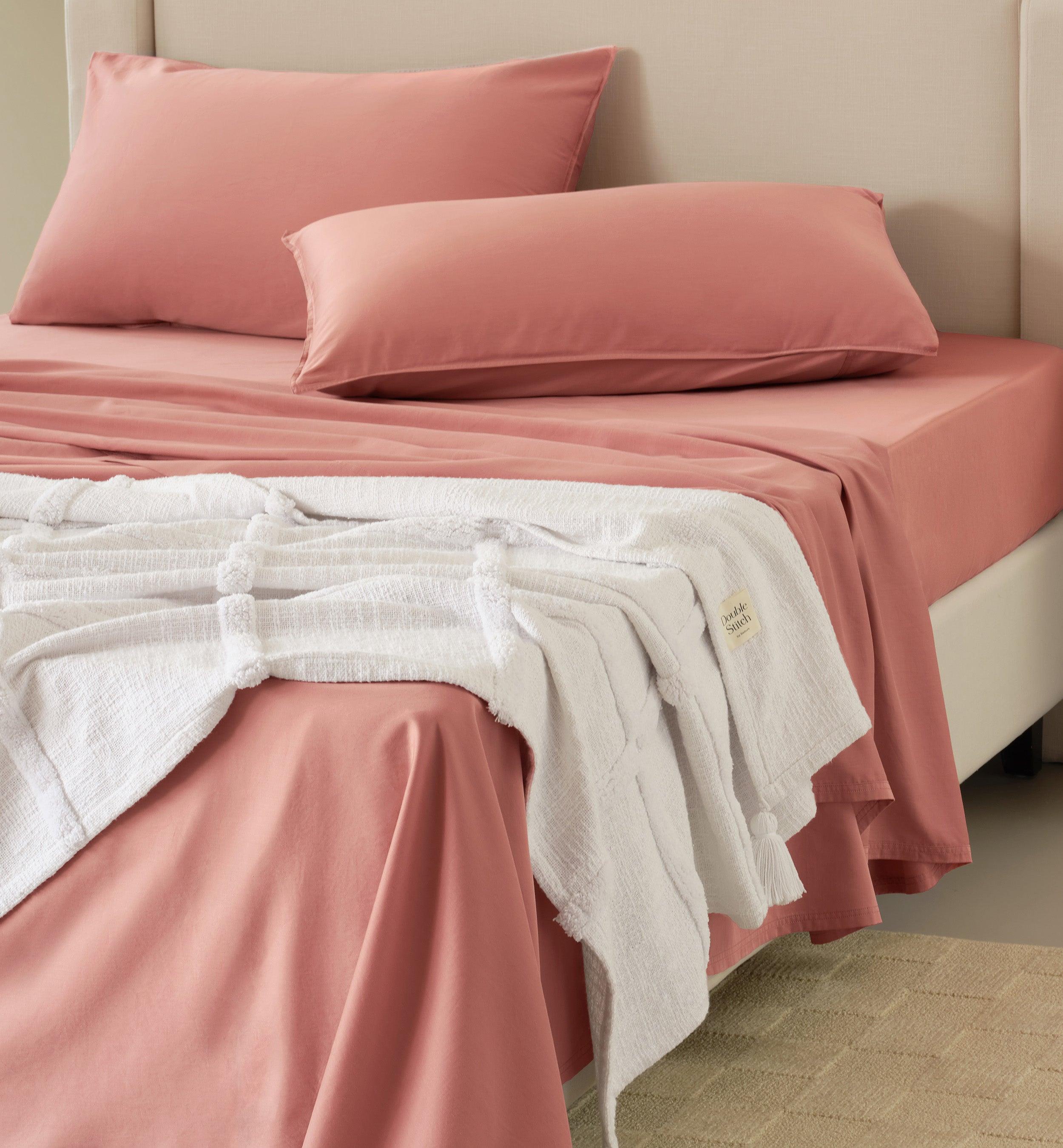 Cotton TENCEL™ Sateen Sheet Set - Double Stitch By Bedsure