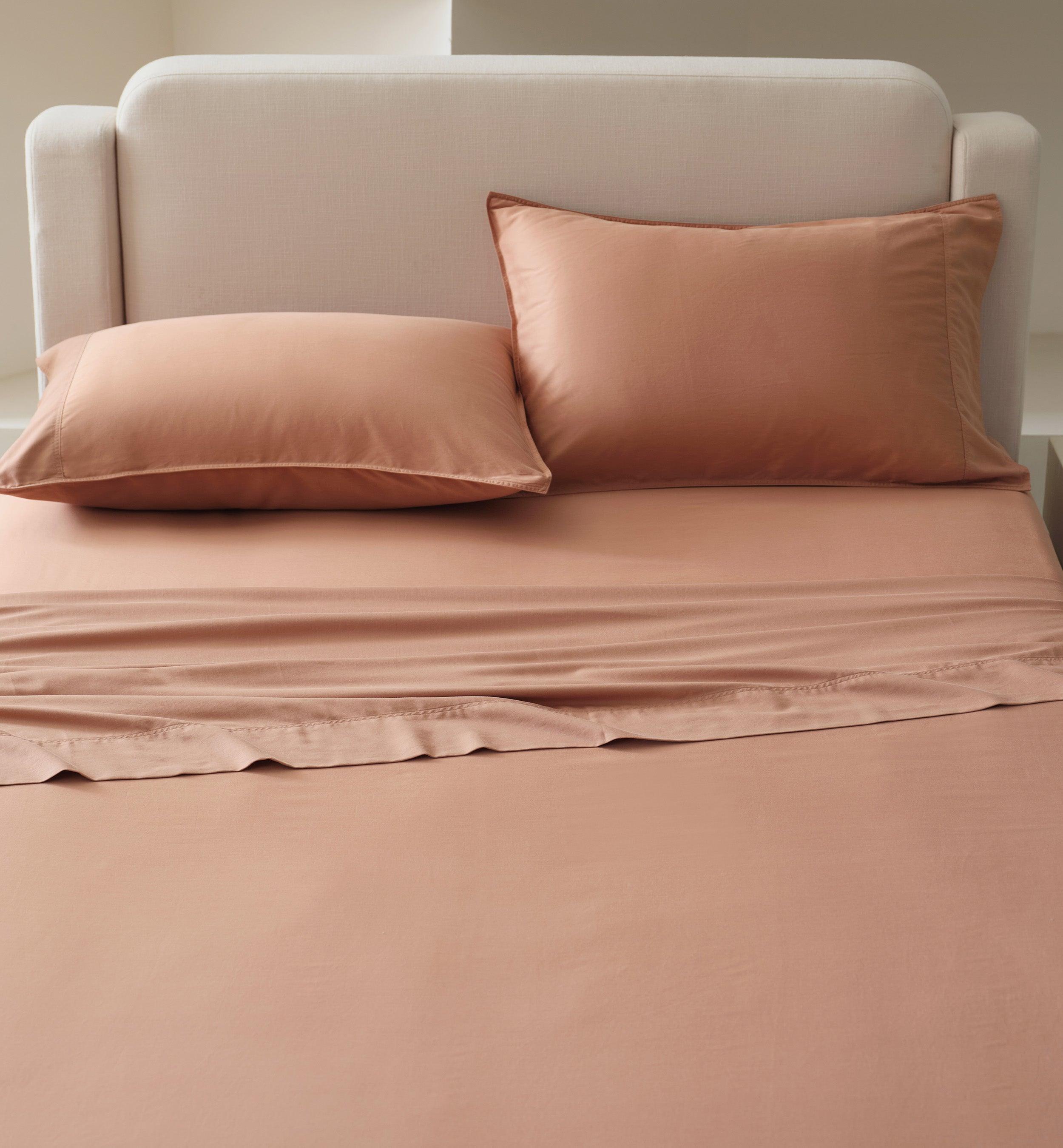 Cotton TENCEL™ Sateen Sheet Set - Double Stitch By Bedsure