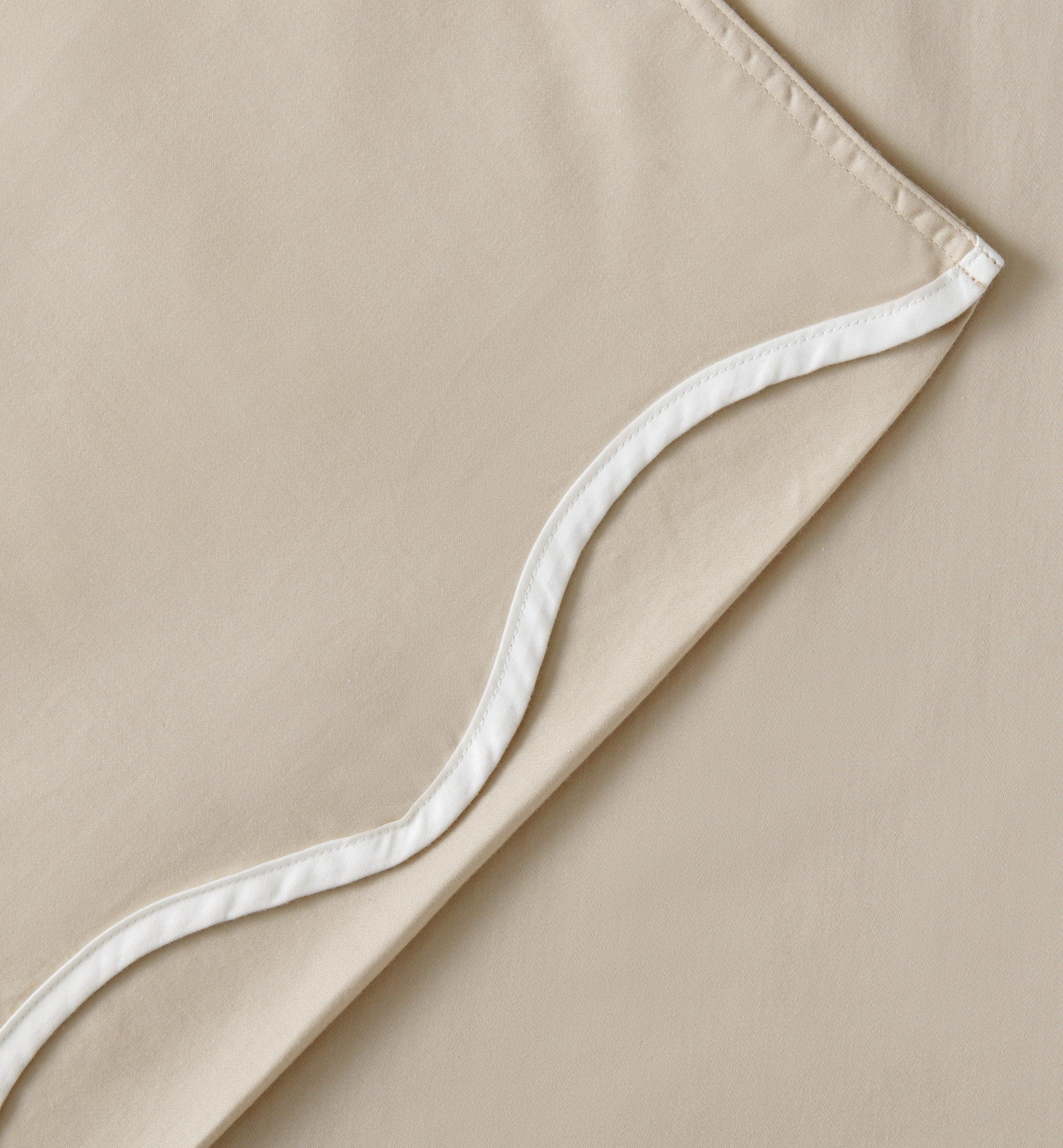 Cotton TENCEL™ Scalloped Pillowcases - Double Stitch By Bedsure