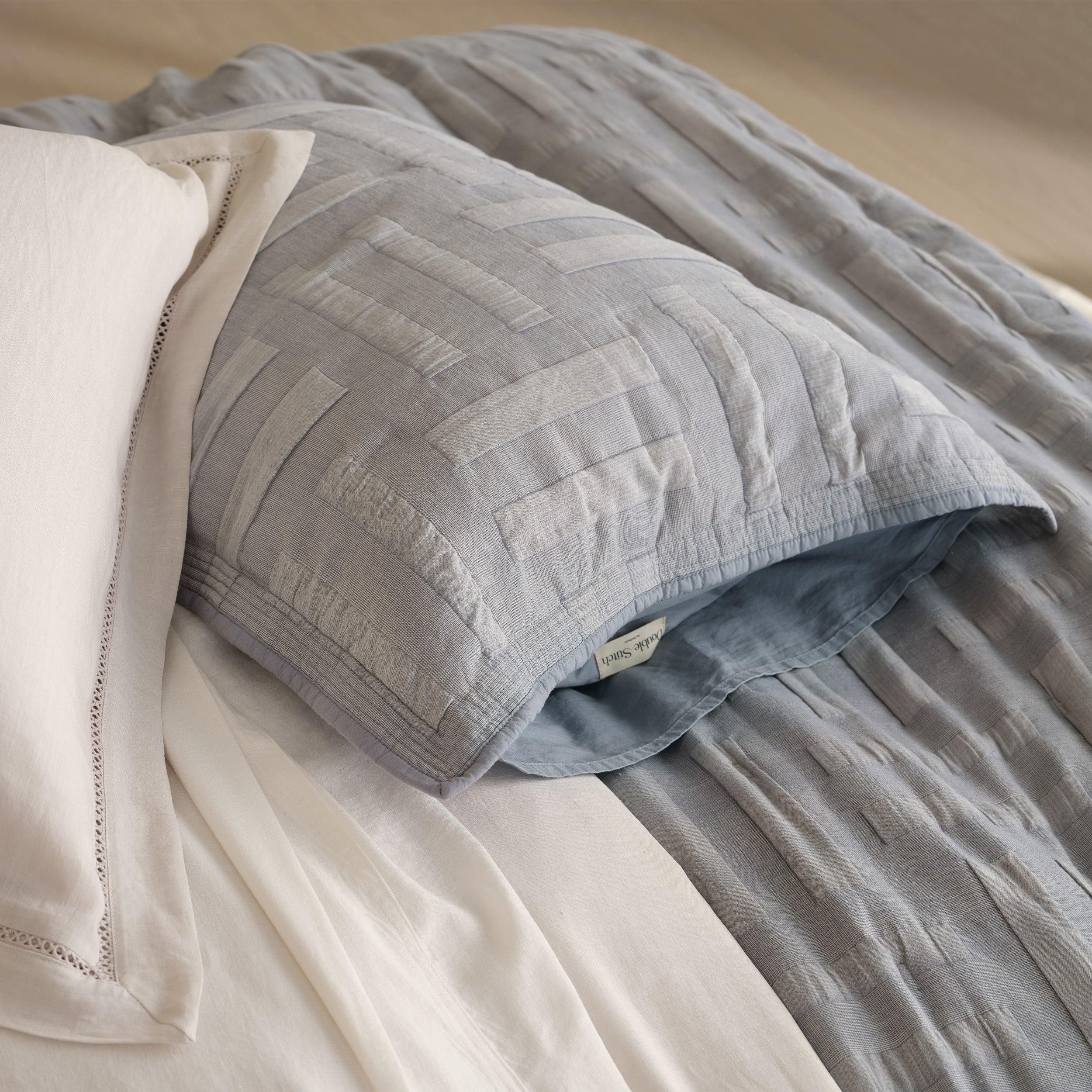 Cotton Jacquard Quilt Set - Double Stitch By Bedsure
