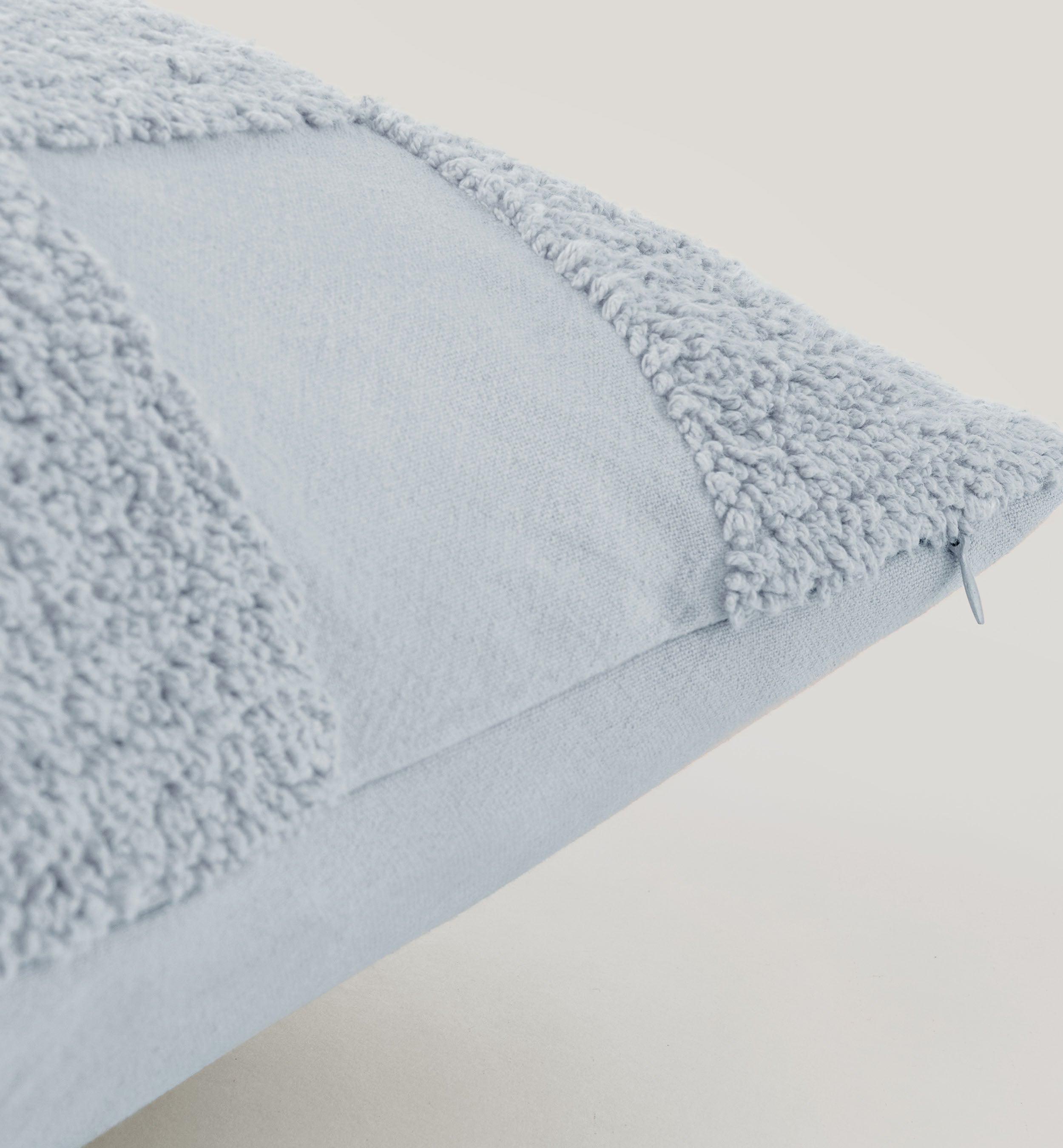 Tufted Checkered Cotton Throw Pillow Cover