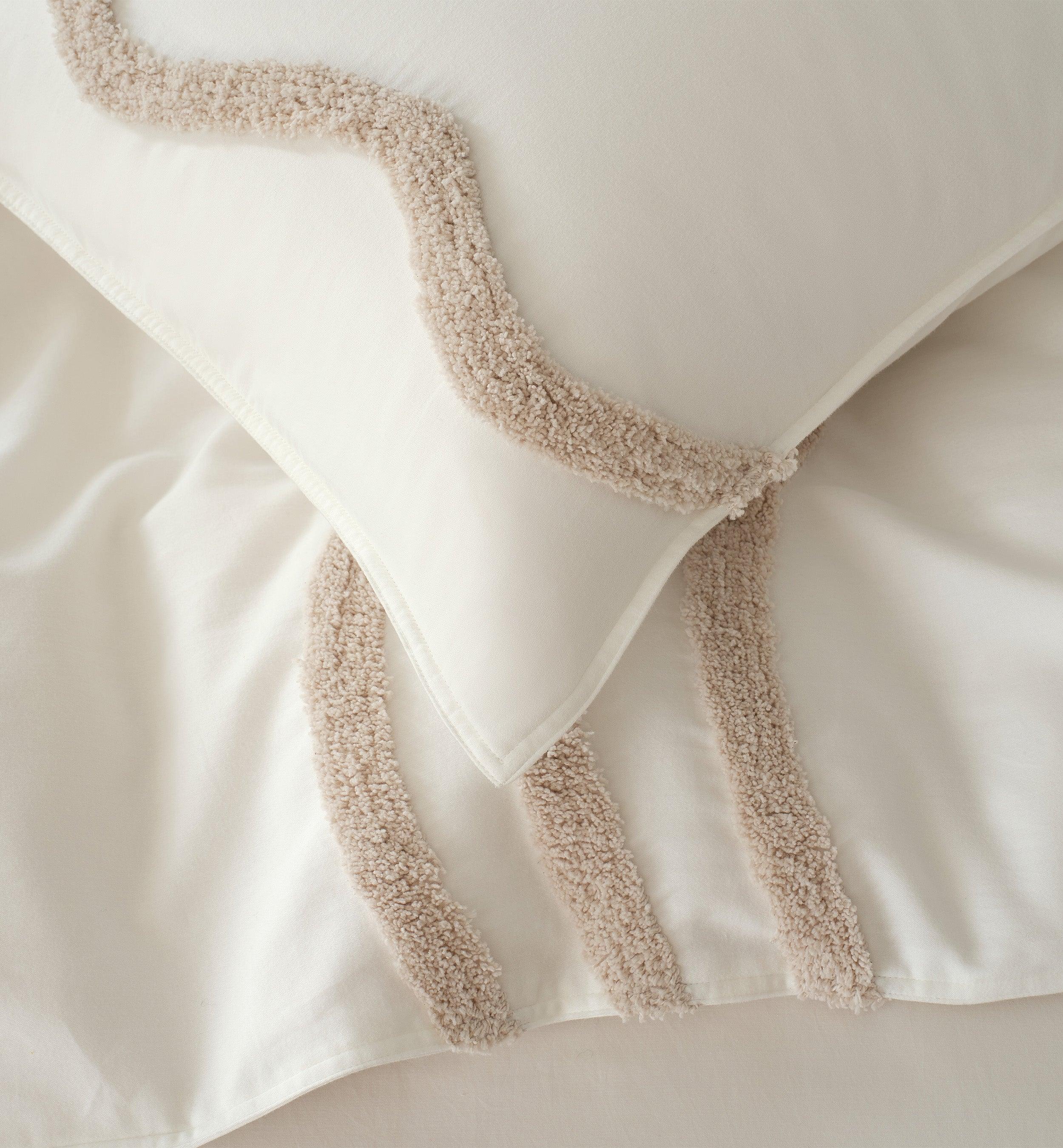 Cotton Tufted Duvet Cover Set - Double Stitch By Bedsure