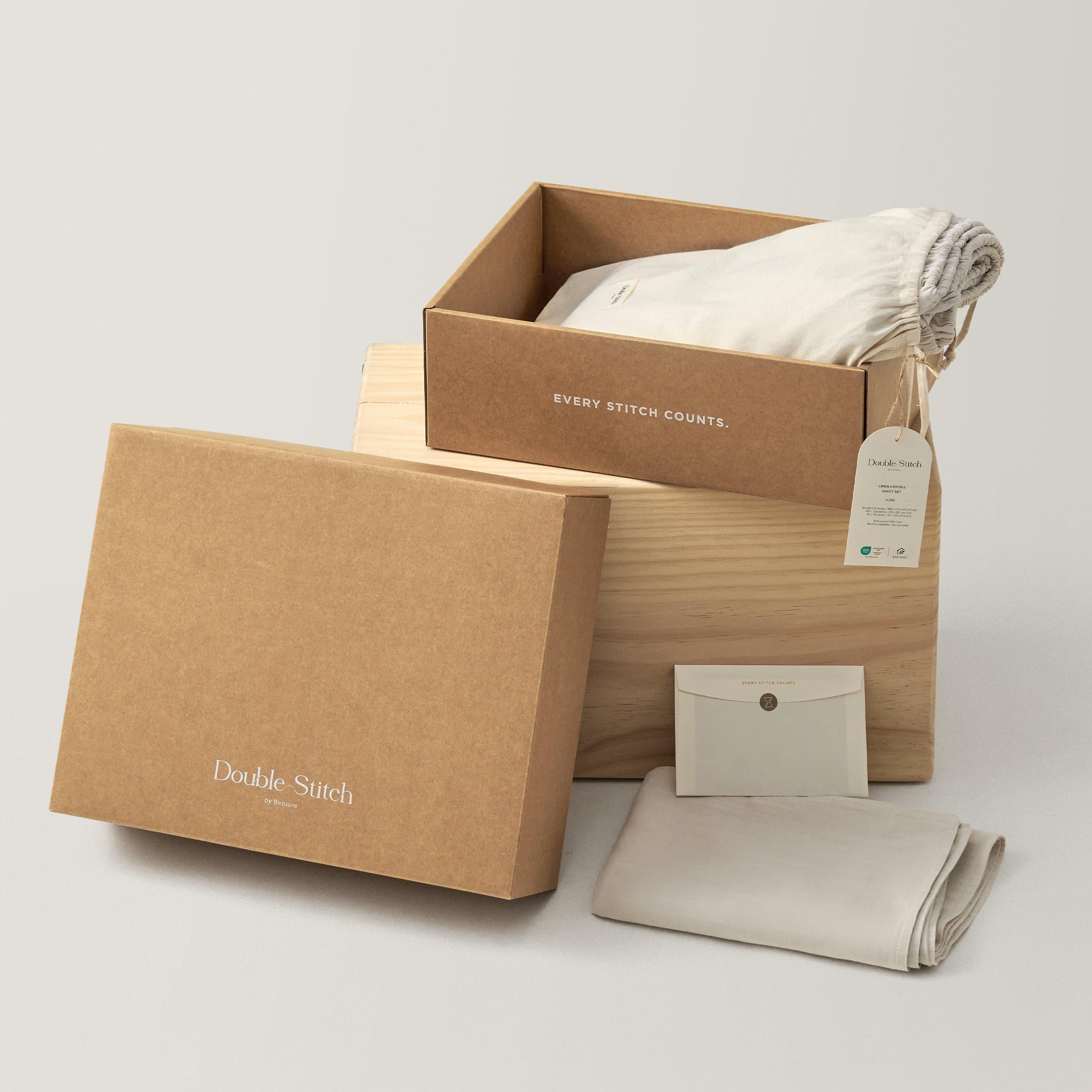 Linen TENCEL™ Lyocell Sheet Set - Double Stitch By Bedsure