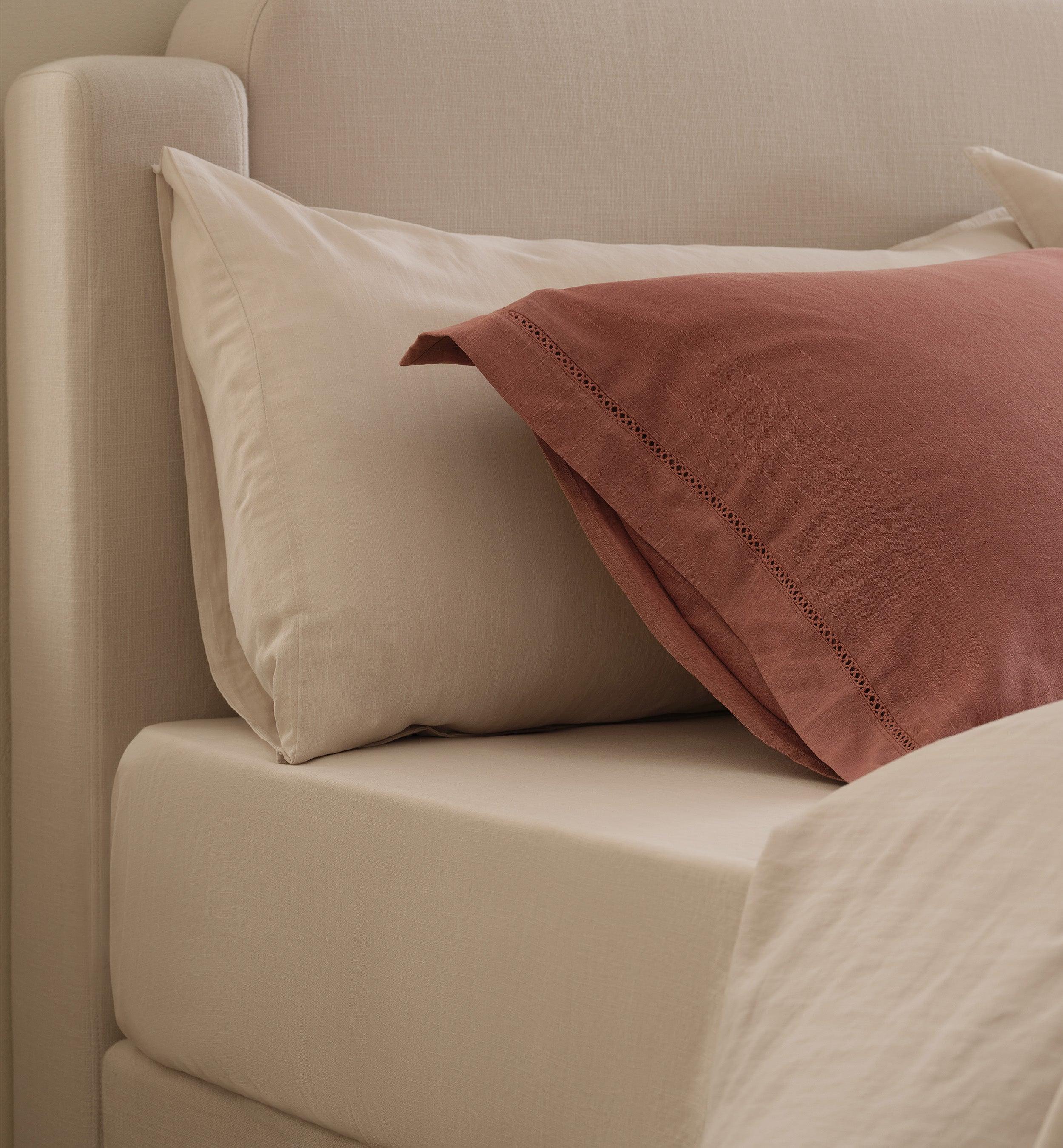 Linen TENCEL™ Lyocell Fitted Sheet - Double Stitch By Bedsure