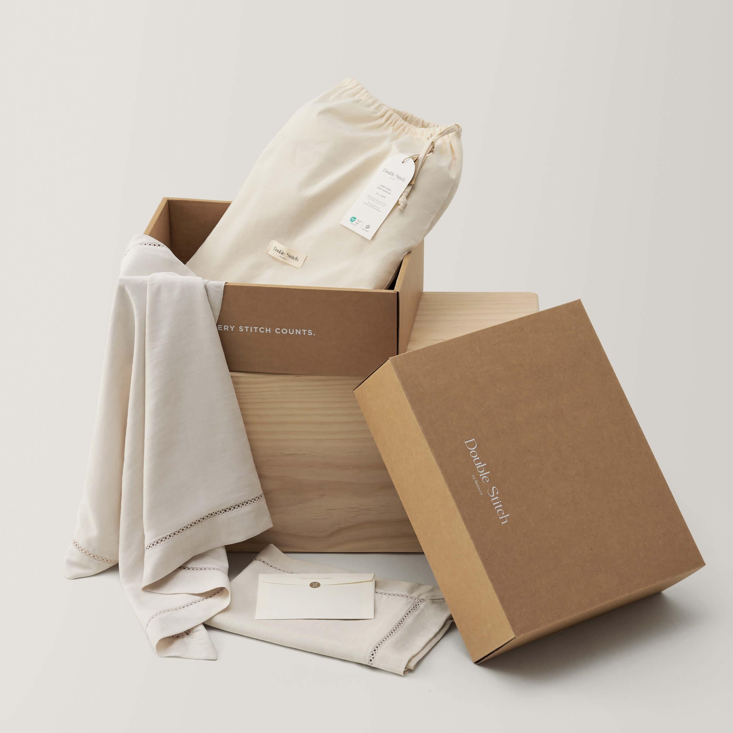 Linen TENCEL™ Lyocell Duvet Cover Set - Double Stitch By Bedsure
