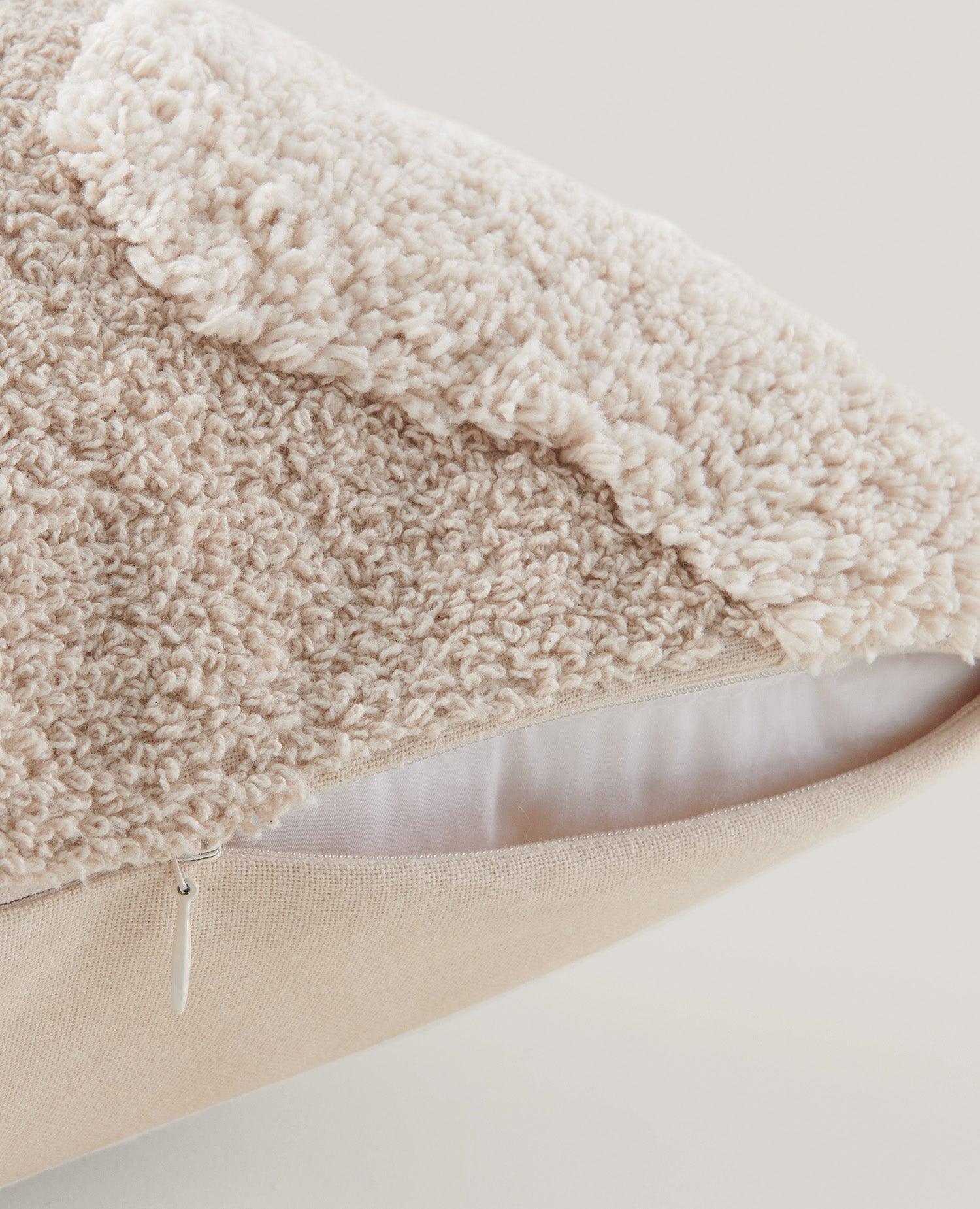 Tufted Cotton Wave Throw Pillow Cover - Double Stitch By Bedsure