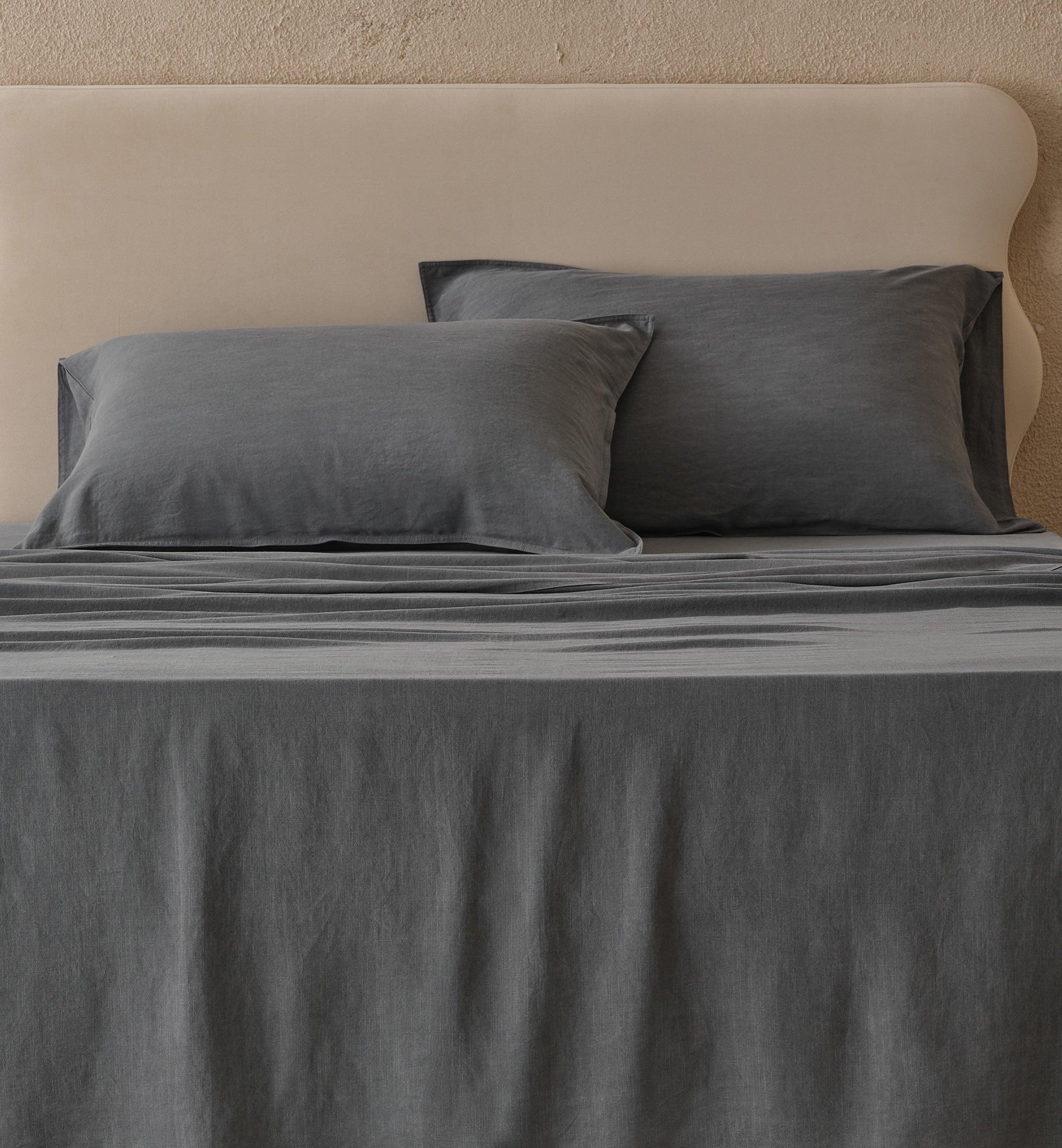 Linen TENCEL™ Lyocell Pillowcases - Double Stitch By Bedsure