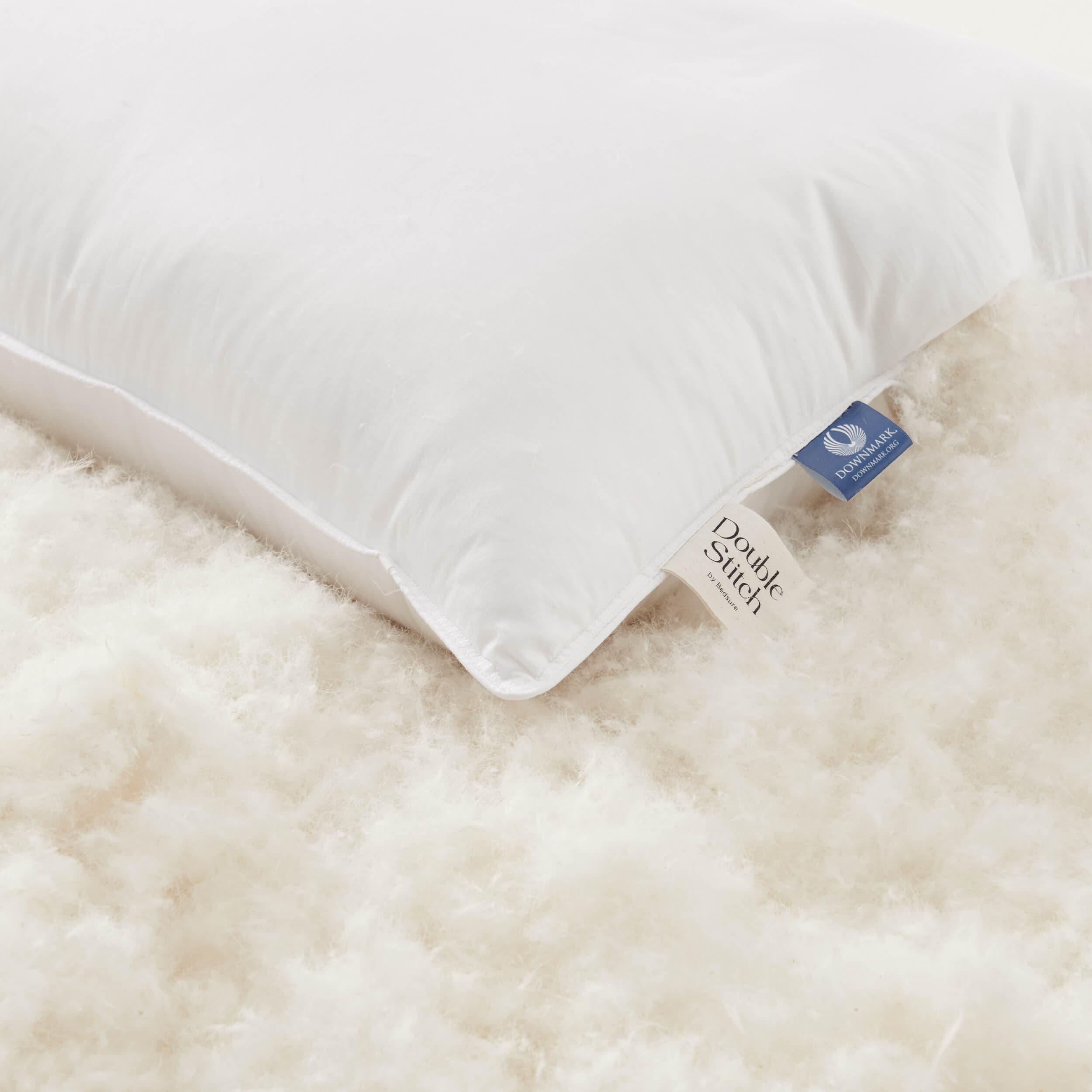 Pillow-3 Chamber 80 White Duck Down - Double Stitch By Bedsure