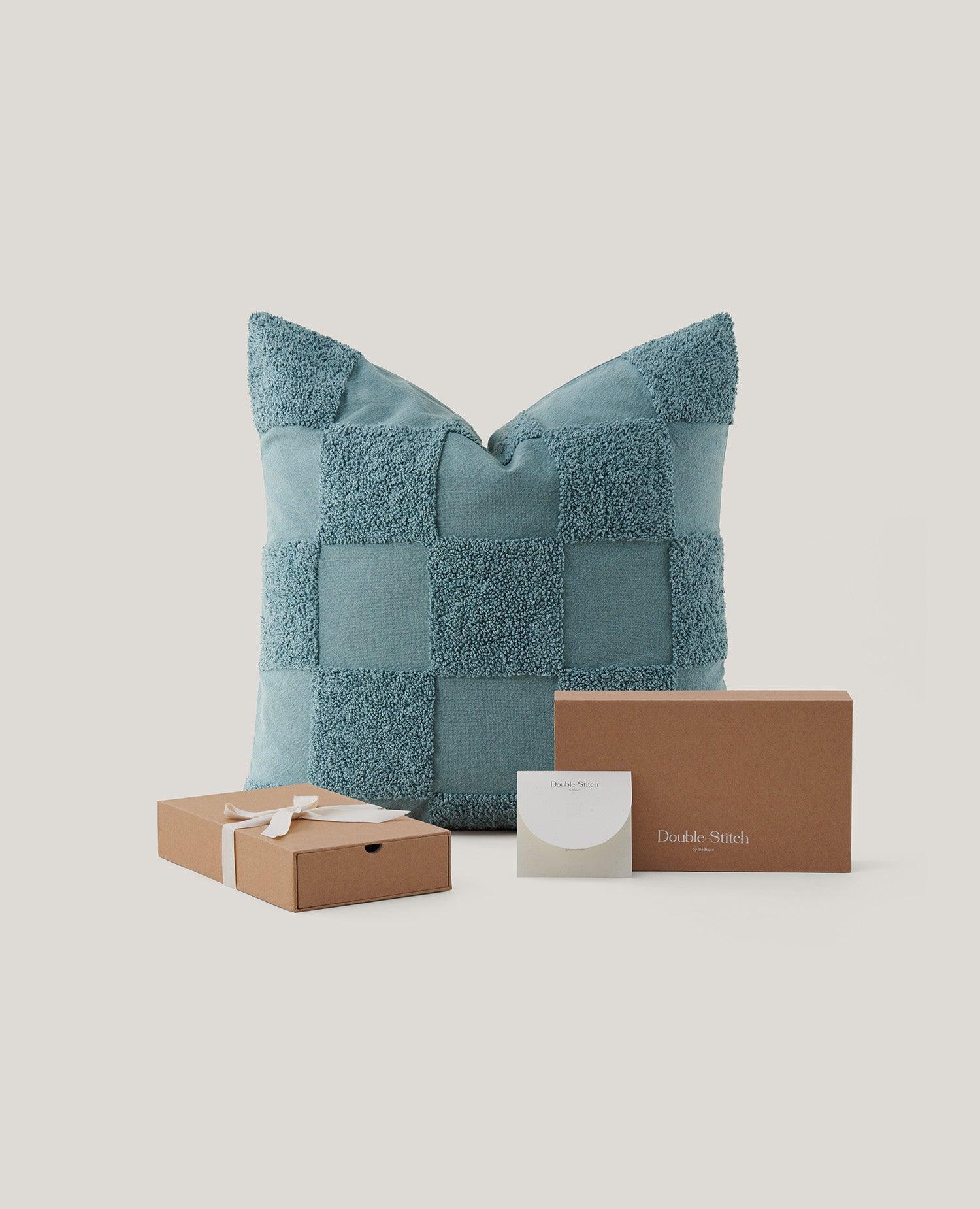 Tufted Checkered Cotton Throw Pillow Cover - Double Stitch By Bedsure