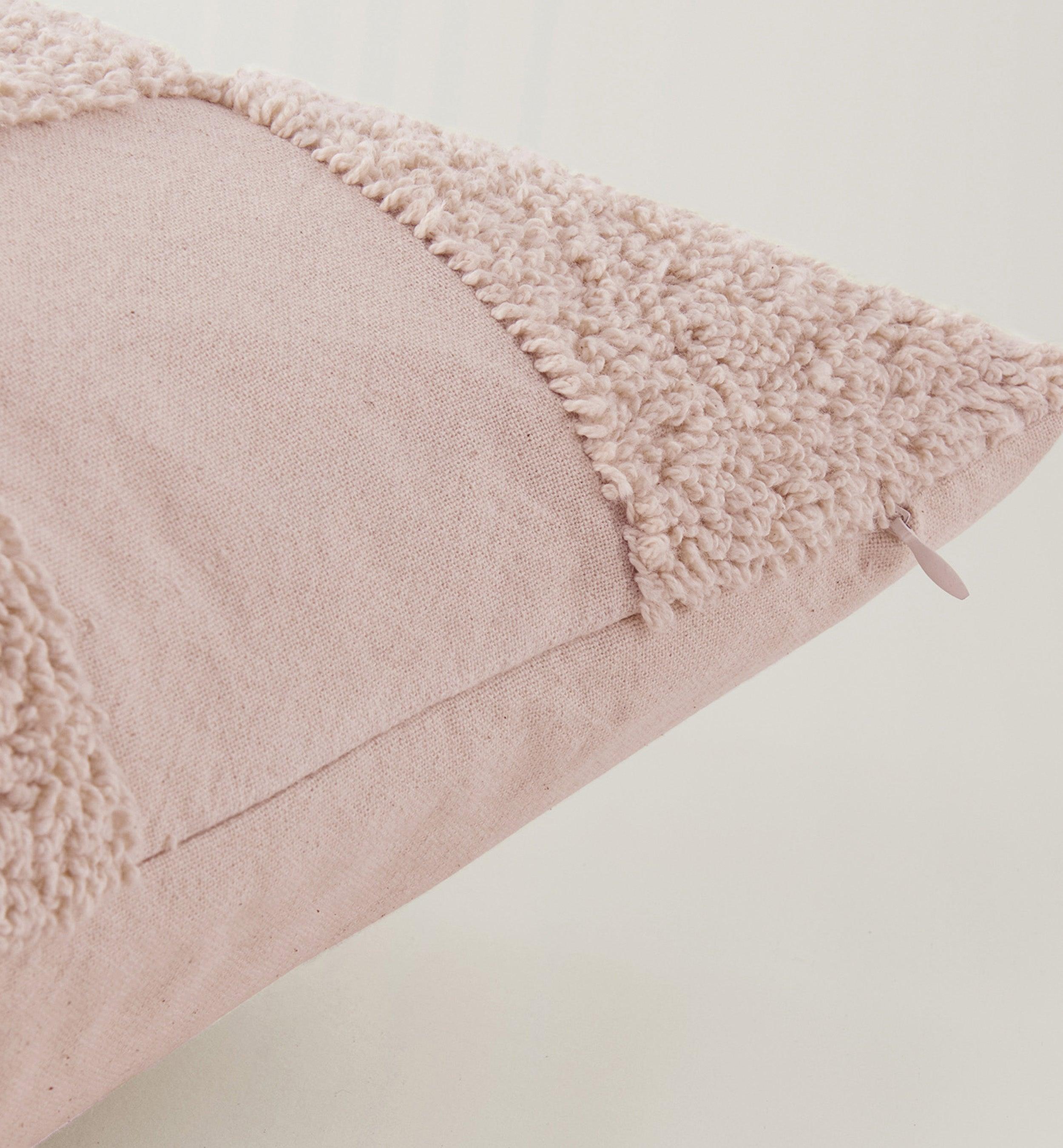 Tufted Checkered Cotton Throw Pillow Cover - Double Stitch By Bedsure