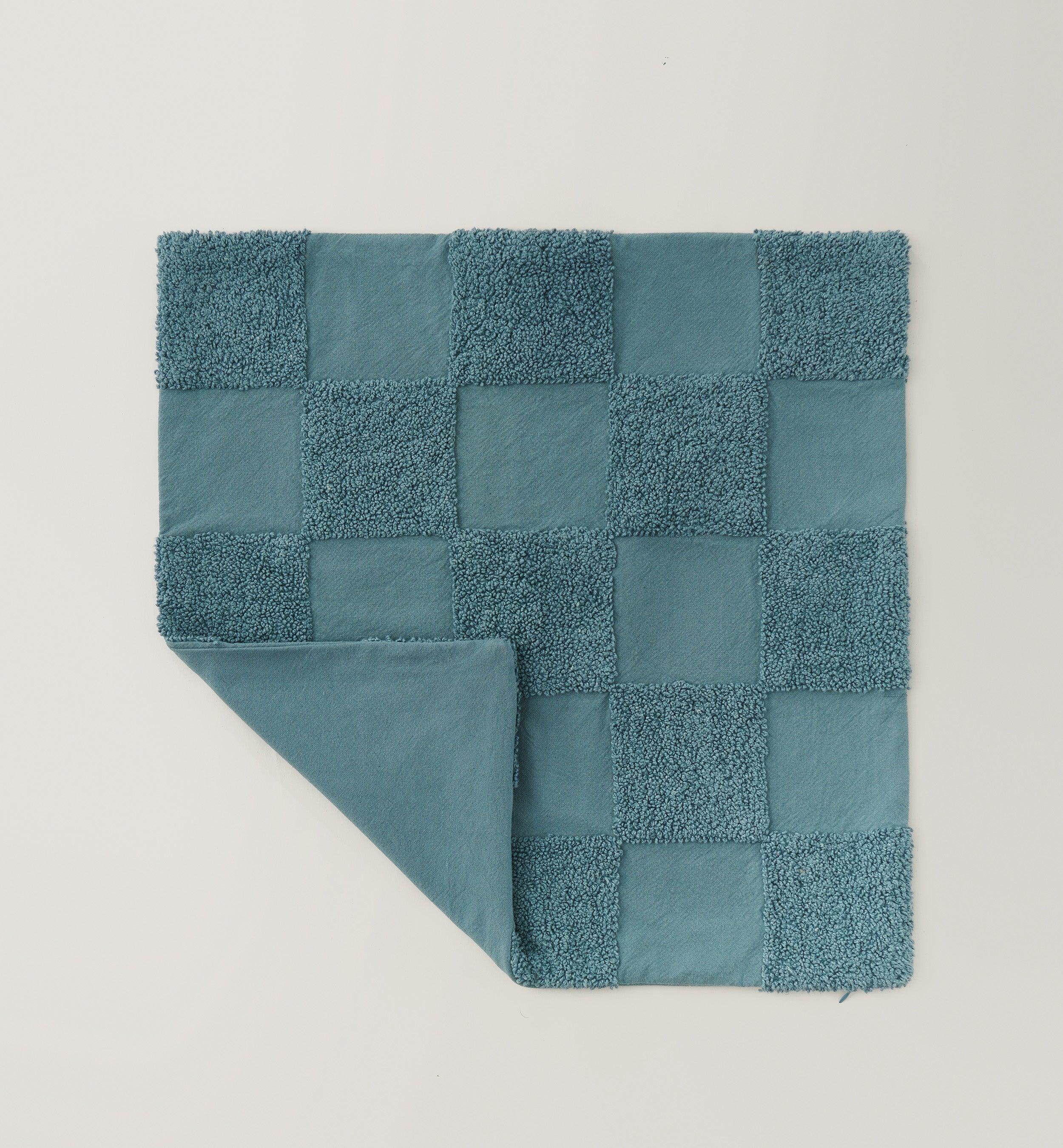 Tufted Checkered Cotton Throw Pillow Cover - Double Stitch By Bedsure