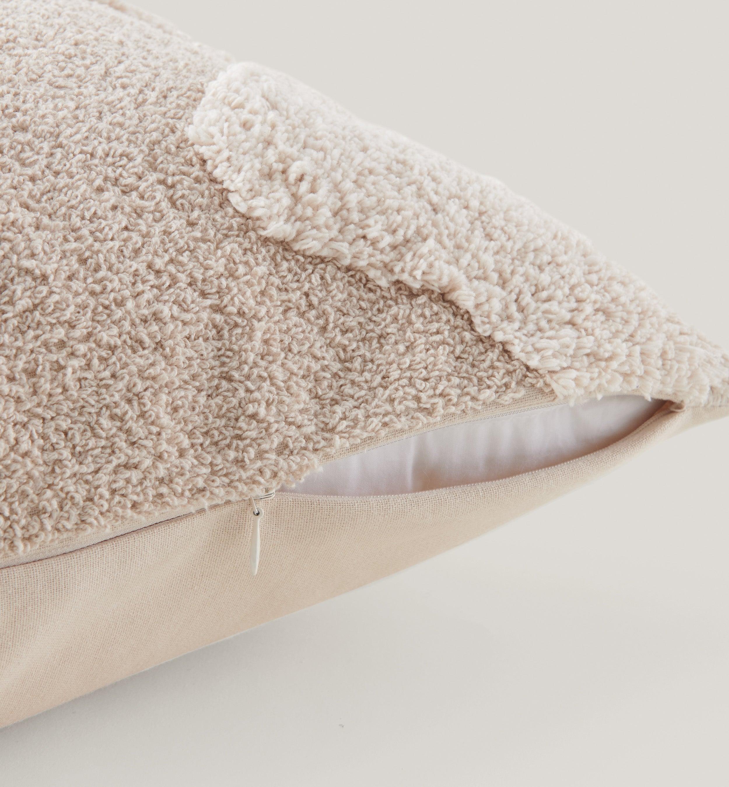 Tufted Cotton Wave Throw Pillow Cover - Double Stitch By Bedsure