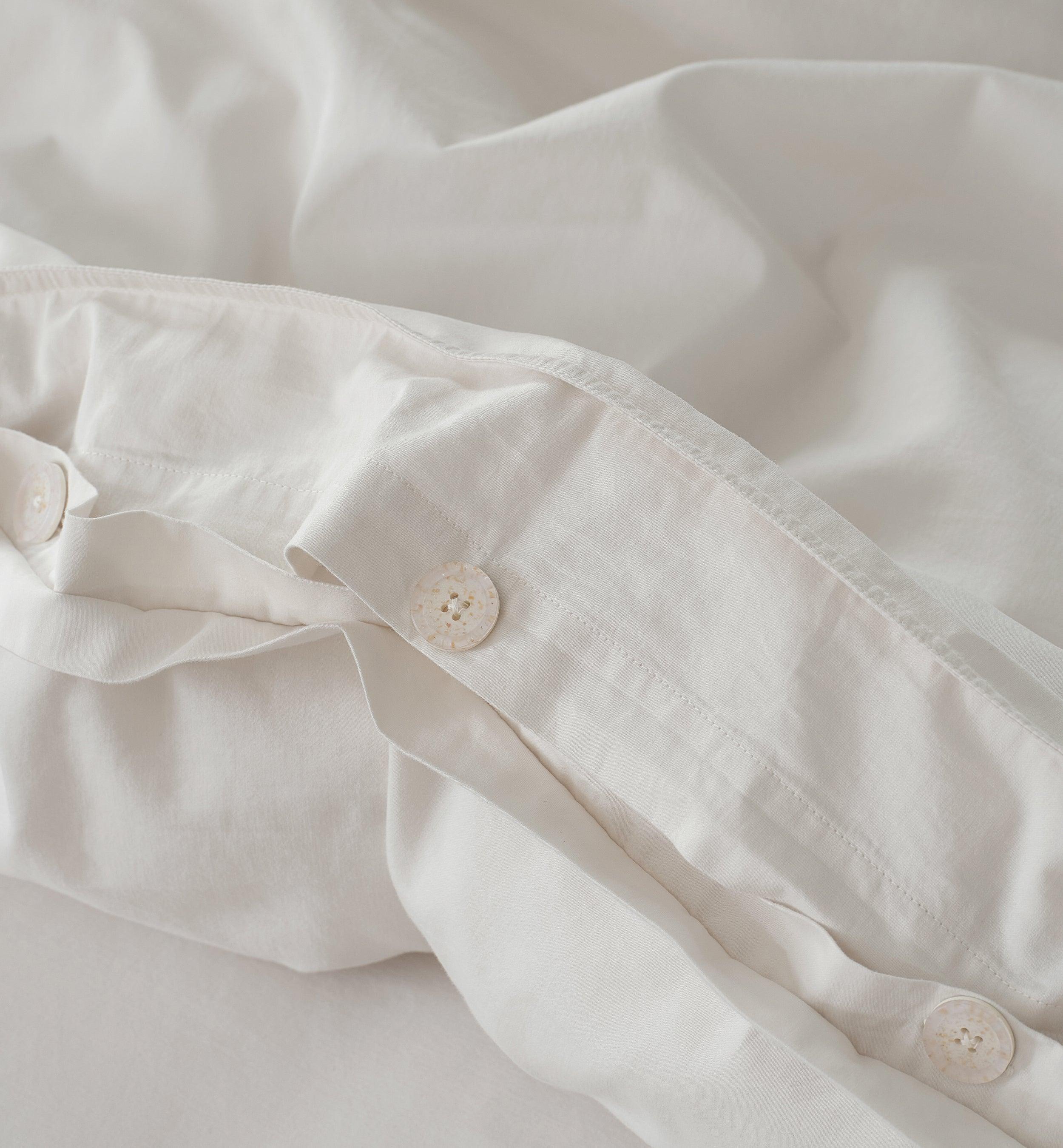 Organic Cotton Duvet Cover Set - Double Stitch By Bedsure