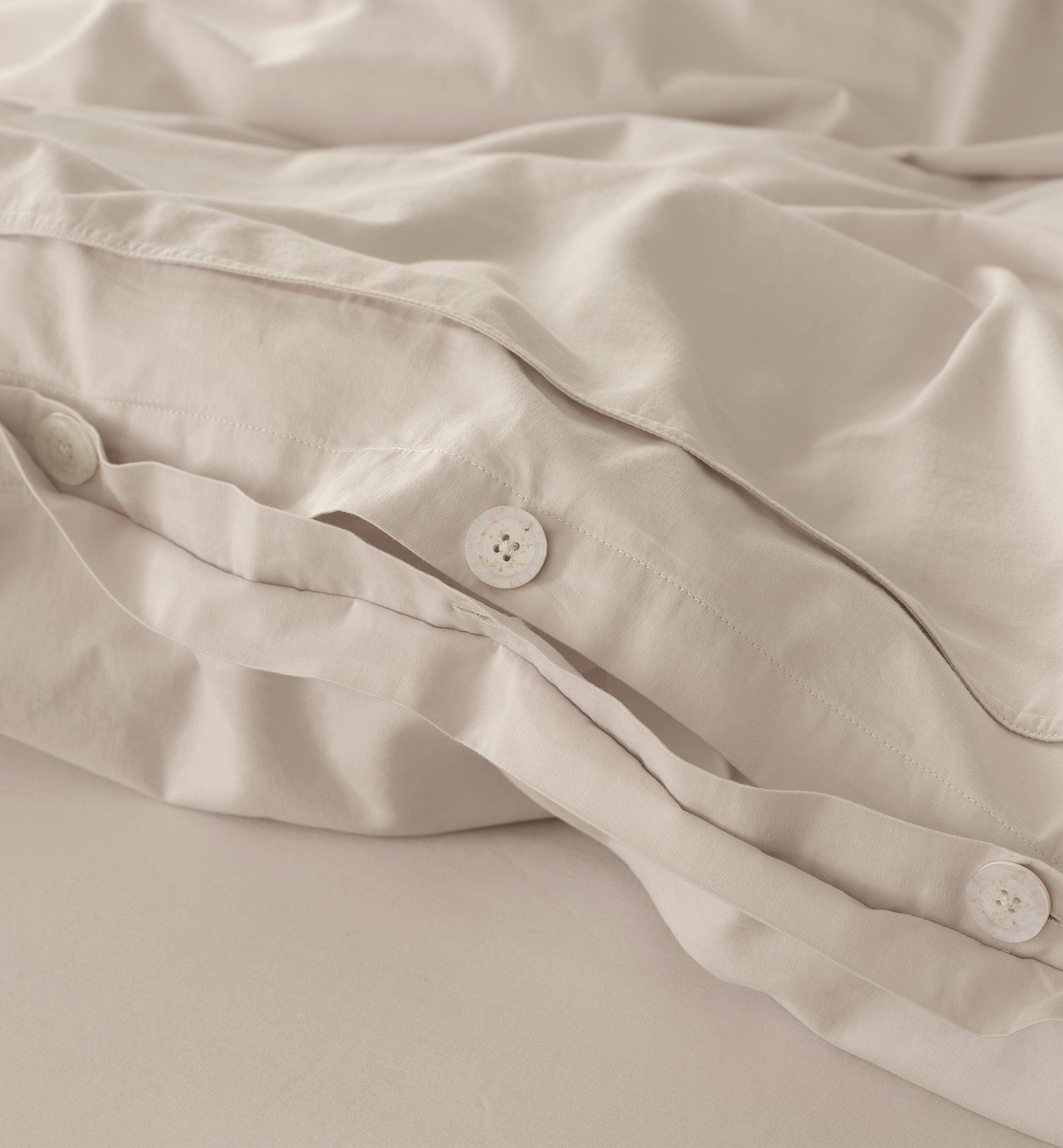 Organic Cotton Duvet Cover Set - Double Stitch By Bedsure