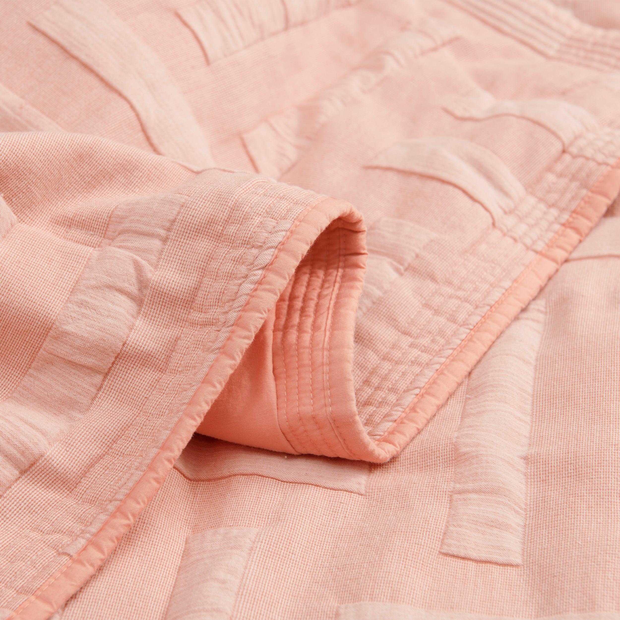 Cotton Jacquard Quilt Set - Double Stitch By Bedsure