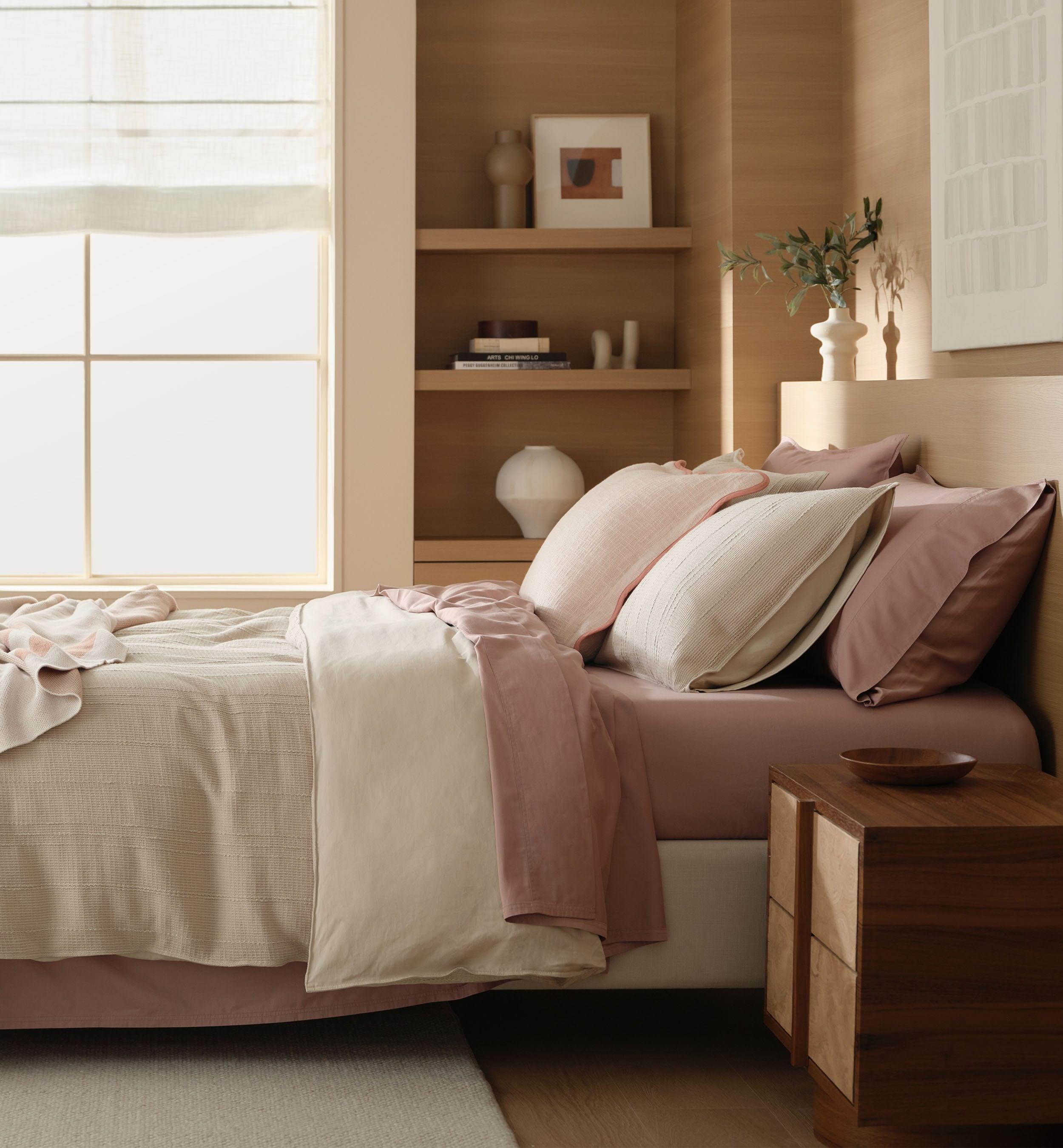 Striped Cotton TENCEL™ Lyocell Duvet Cover Set