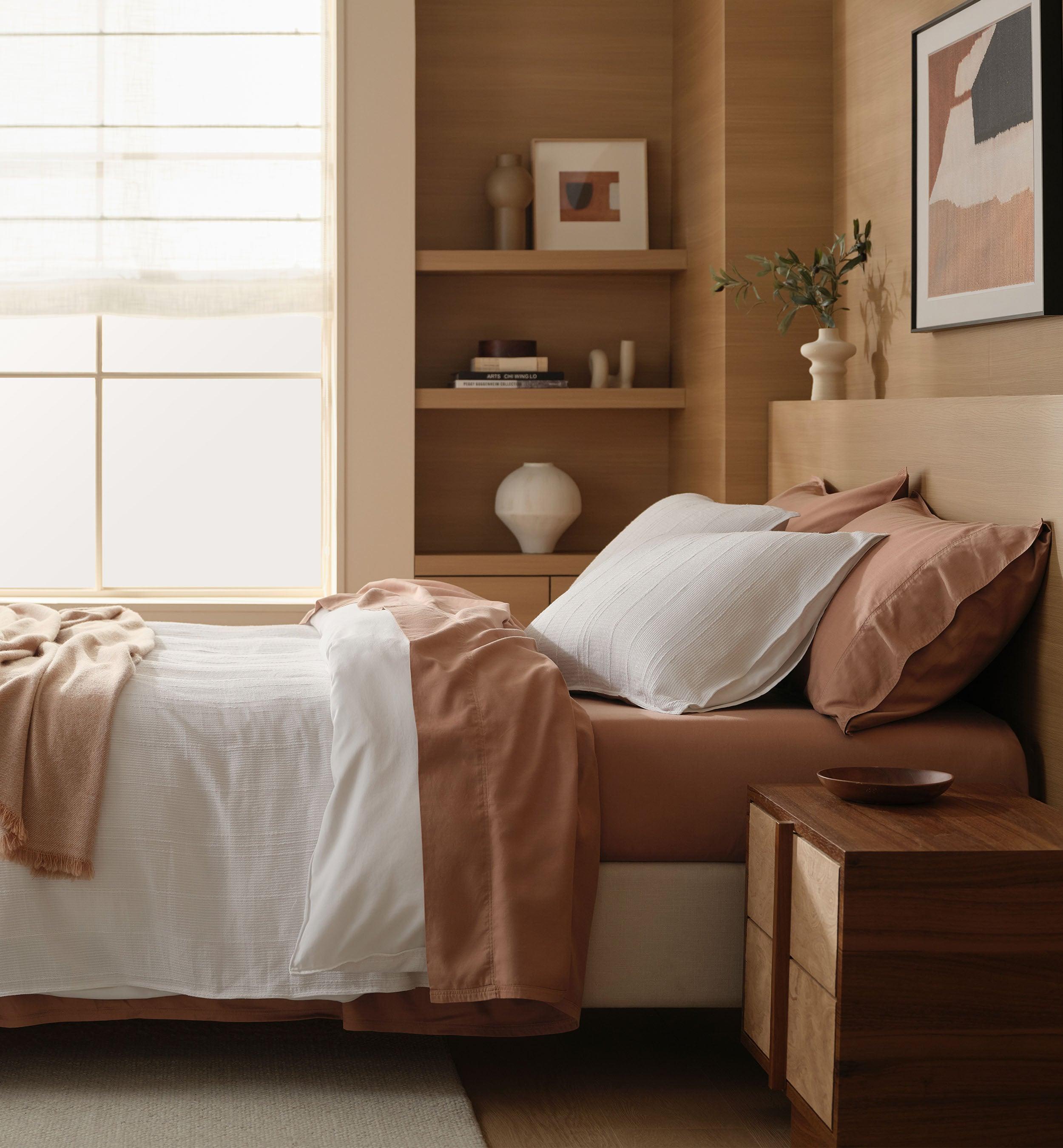 Striped Cotton TENCEL™ Lyocell Duvet Cover Set