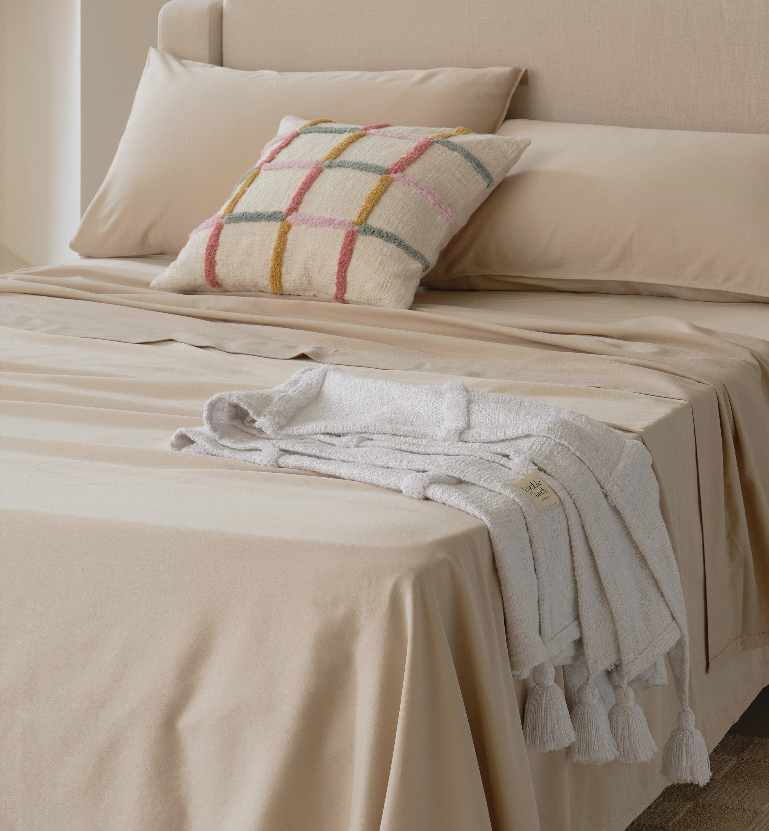Cotton TENCEL™ Sateen Pillowcases - Double Stitch By Bedsure