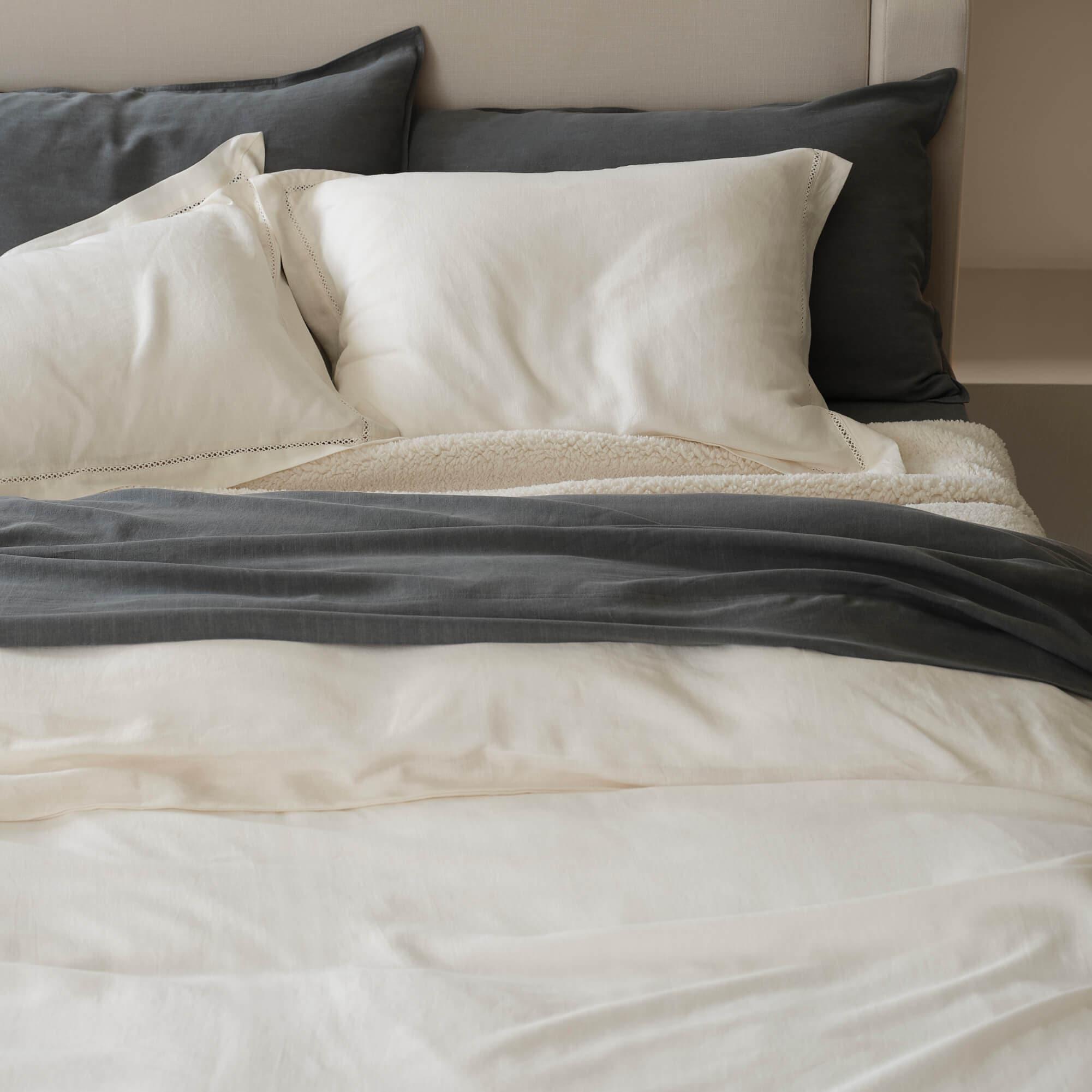 Linen TENCEL™ Lyocell Duvet Cover Set - Double Stitch By Bedsure