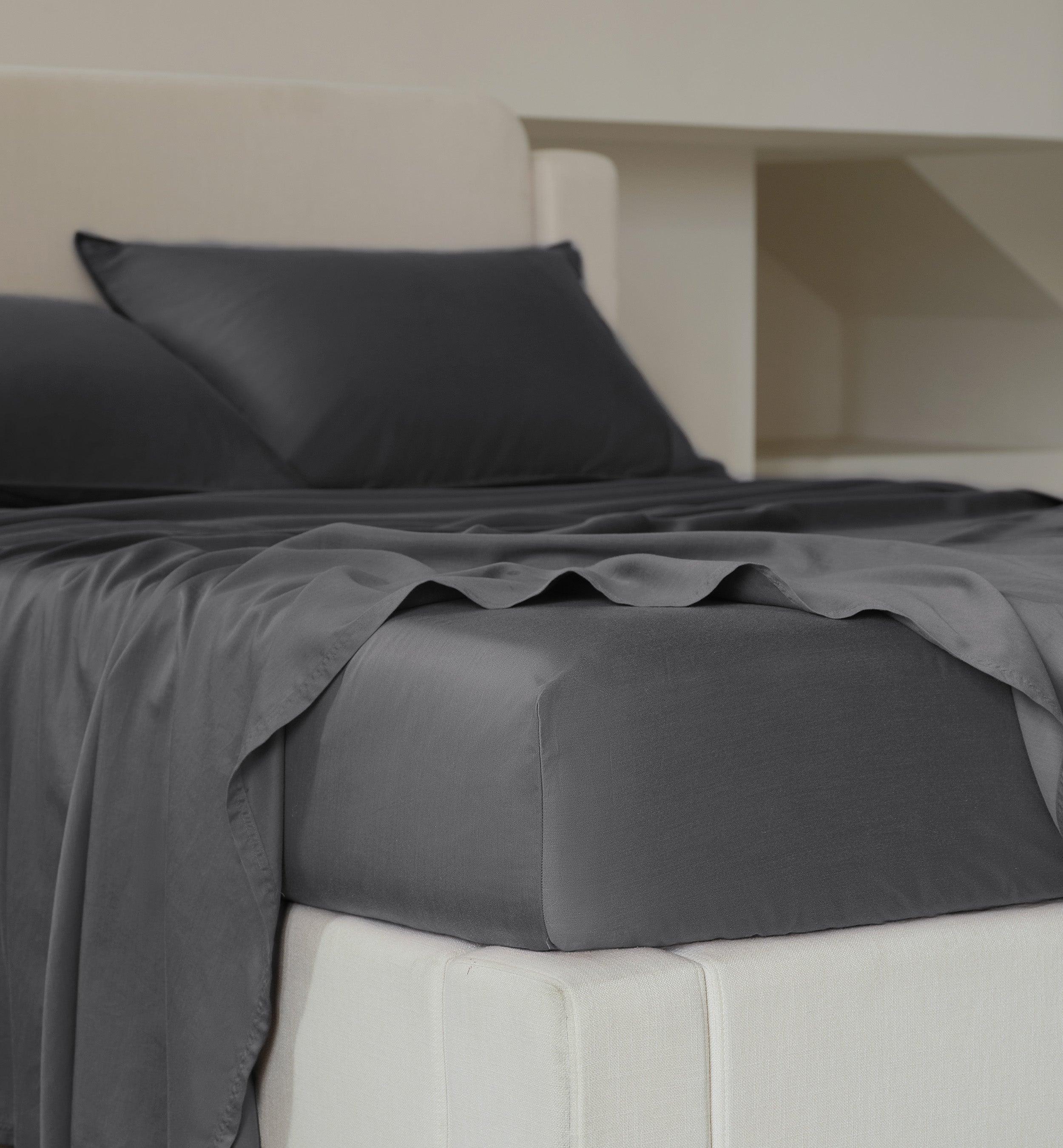 Cotton TENCEL™ Sateen Sheet Set - Double Stitch By Bedsure