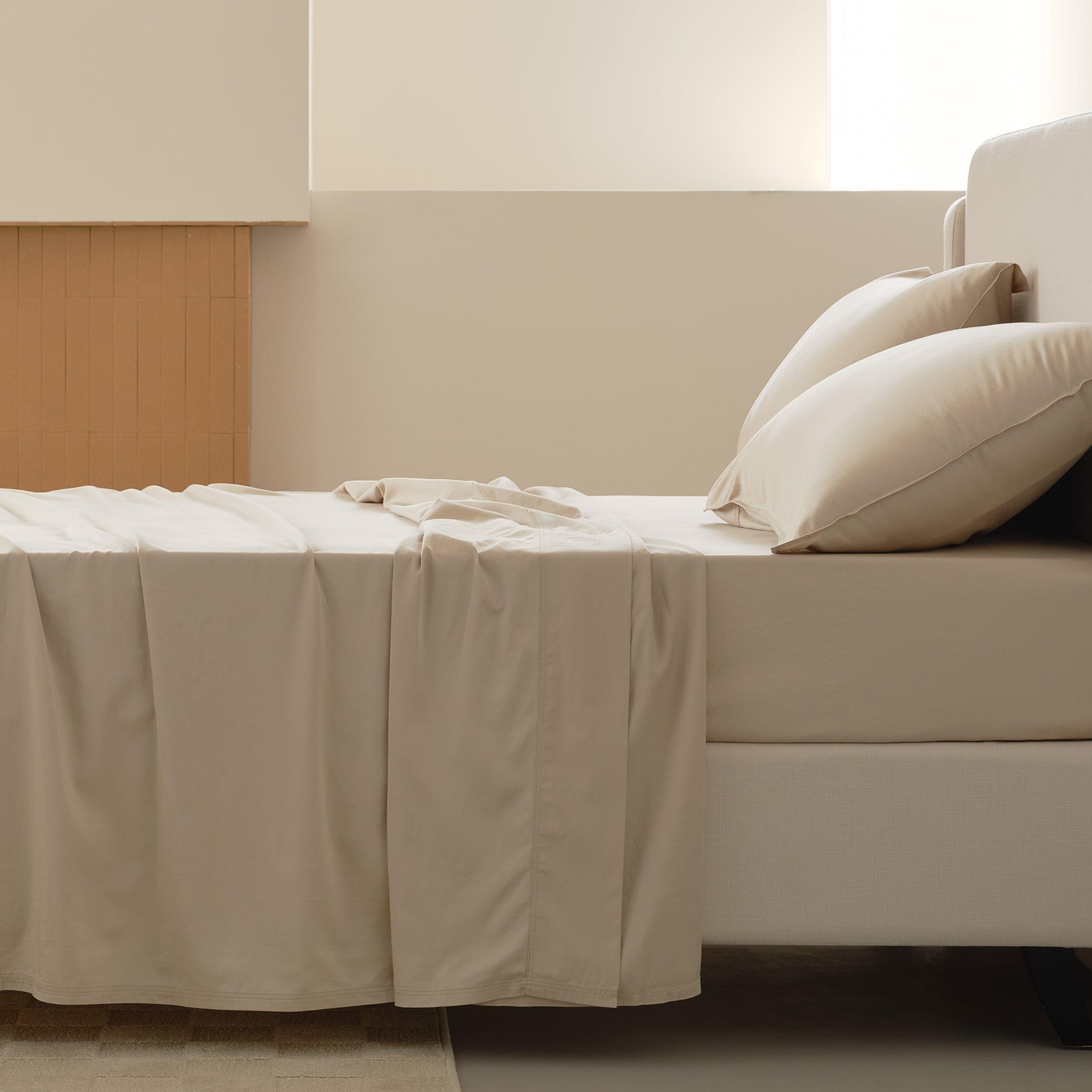 Cotton TENCEL™ Sateen Sheet Set - Double Stitch By Bedsure