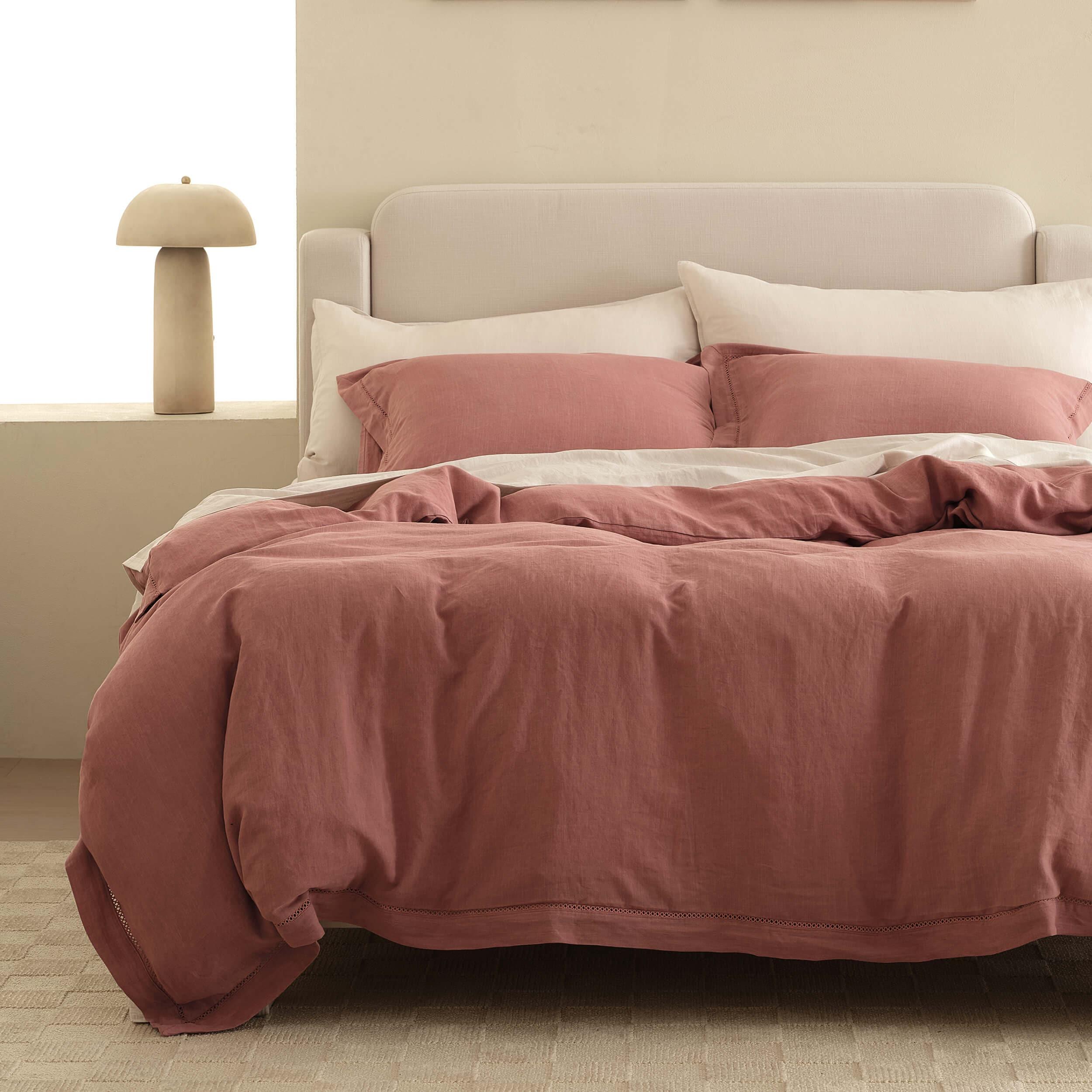 Linen TENCEL™ Lyocell Duvet Cover Set - Double Stitch By Bedsure