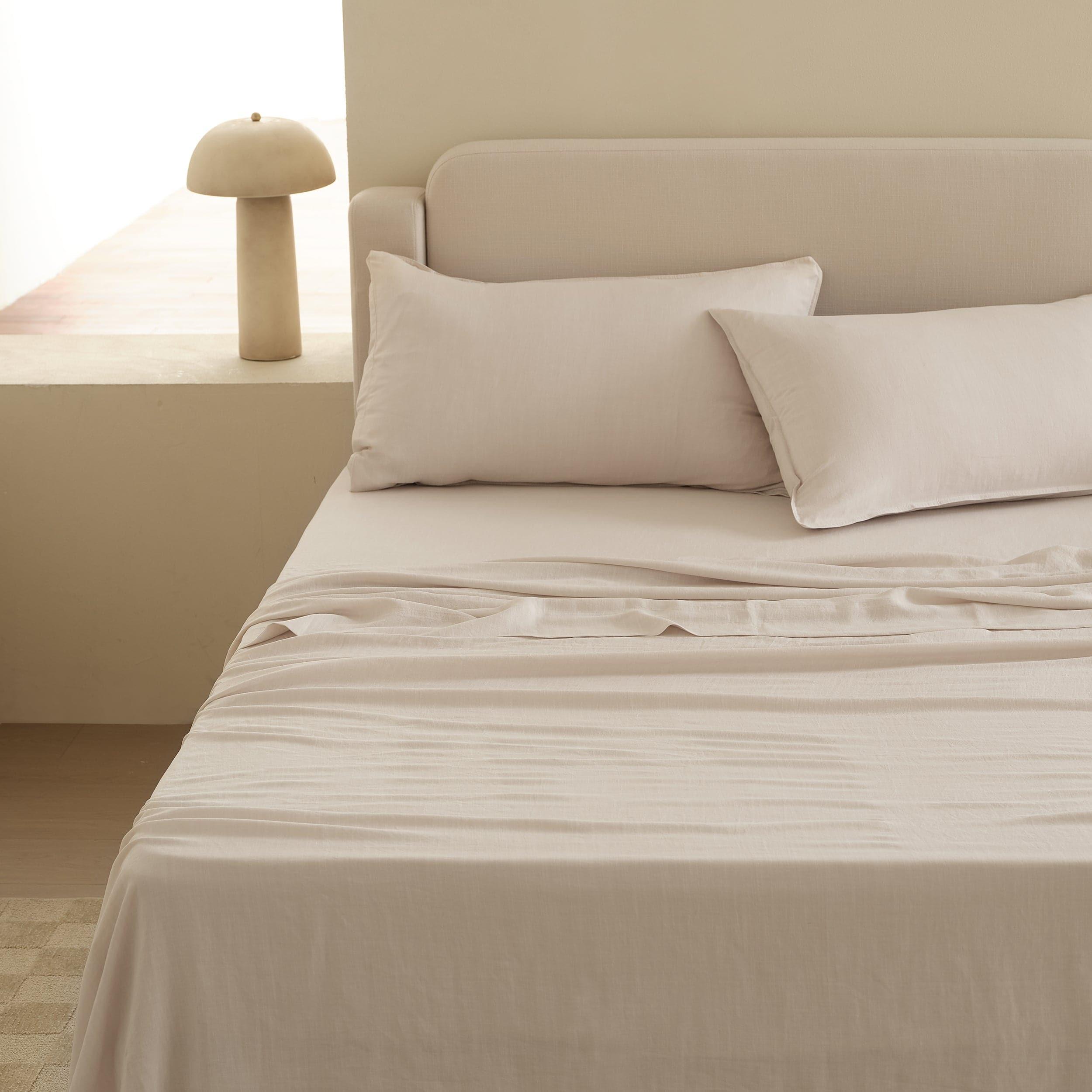 Linen TENCEL™ Lyocell Sheet Set - Double Stitch By Bedsure