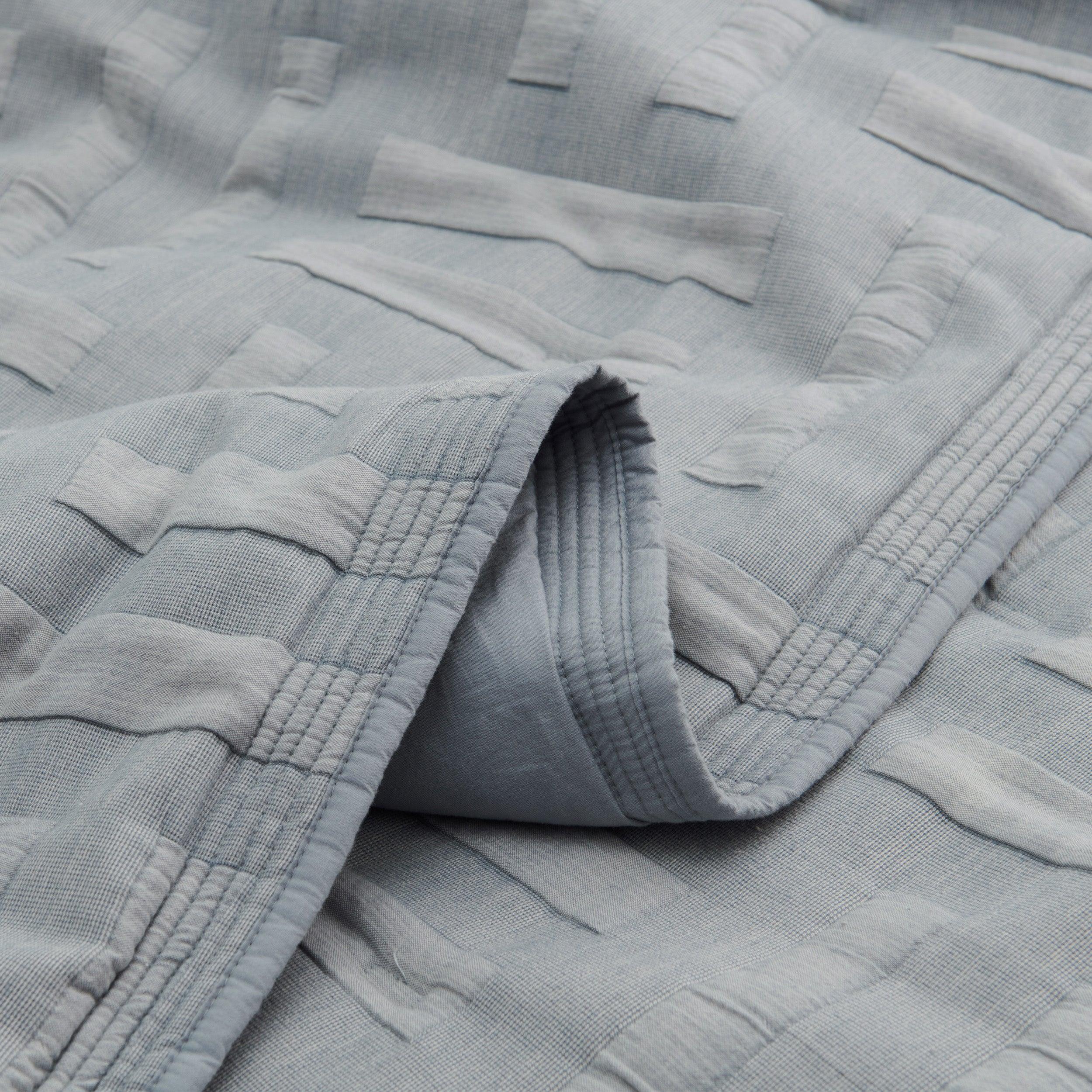 Cotton Jacquard Quilt Set - Double Stitch By Bedsure