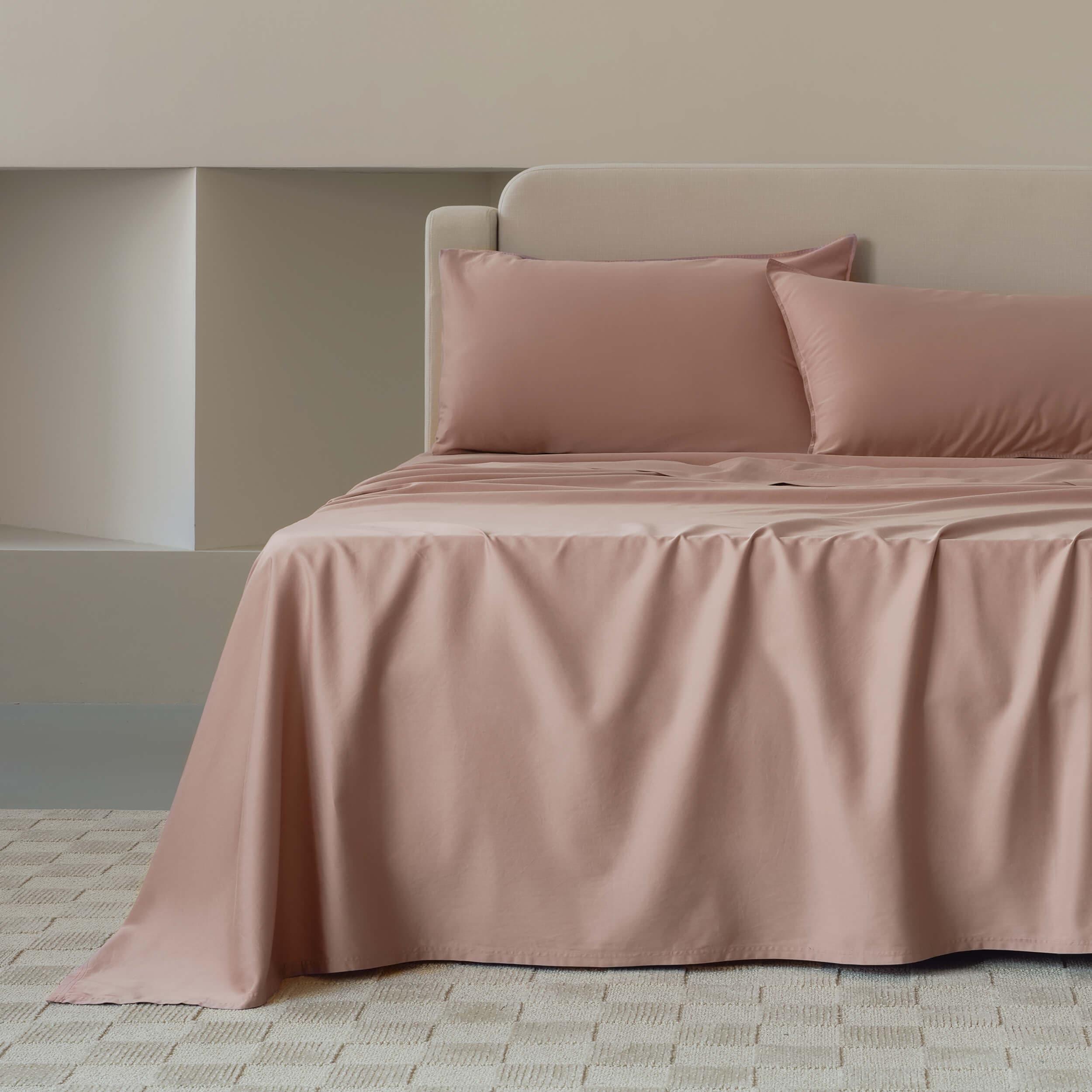Cotton TENCEL™ Sateen Sheet Set - Double Stitch By Bedsure