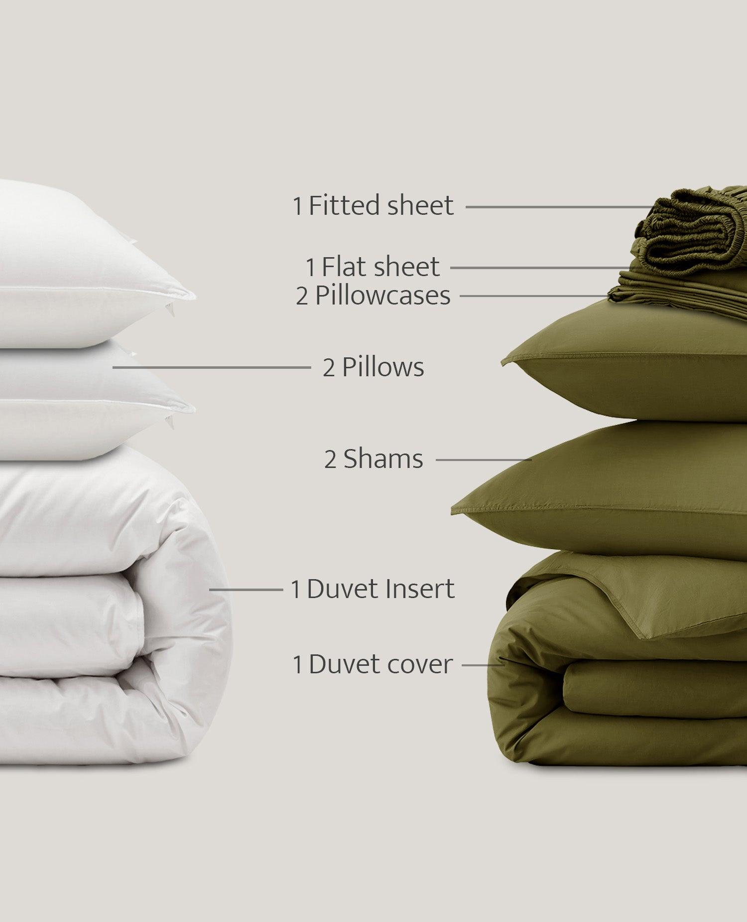 Cotton TENCEL™ Percale All-In-One Bundle - Double Stitch By Bedsure