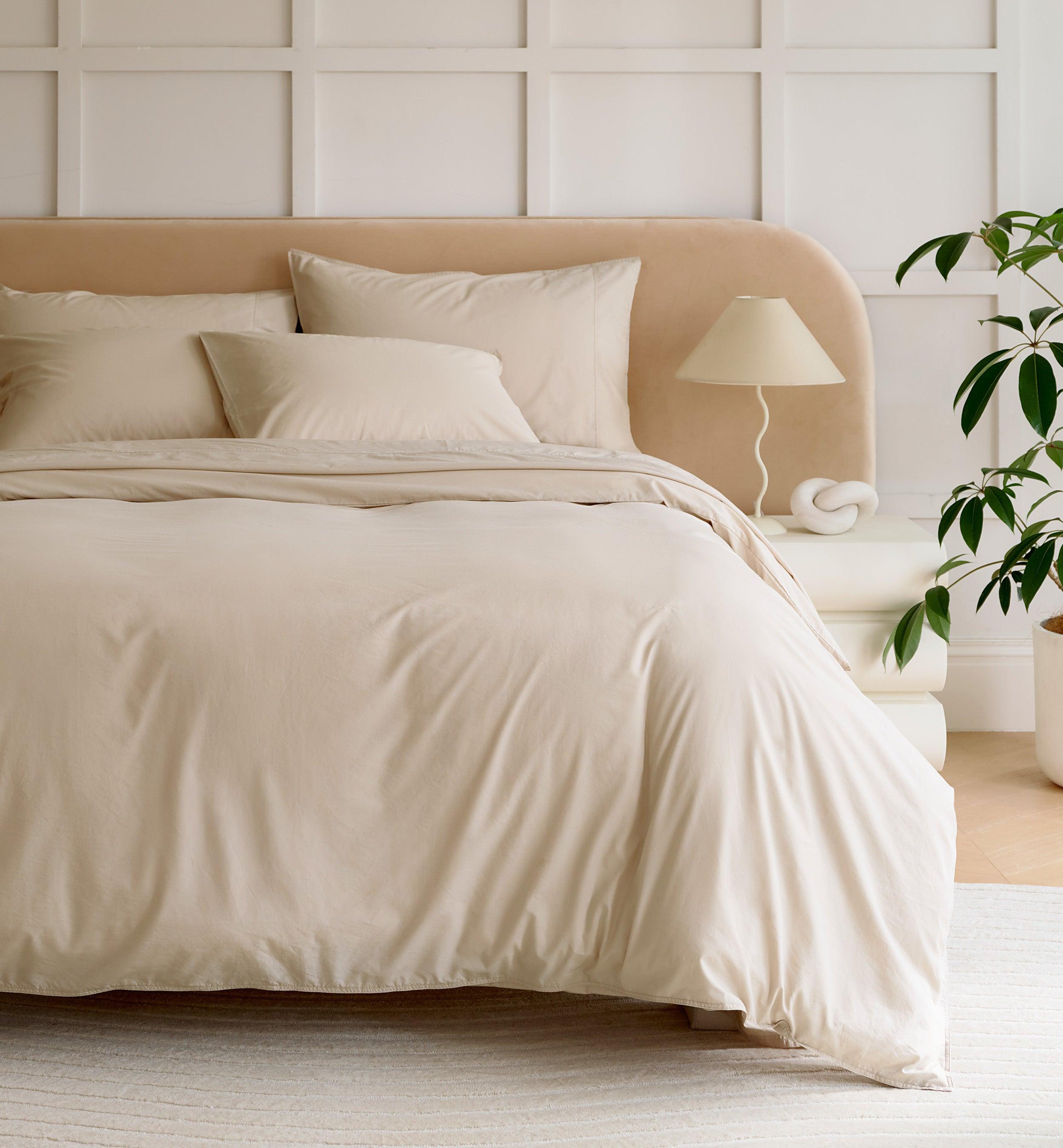 Cotton TENCEL™ Percale Duvet Cover Set - Double Stitch By Bedsure